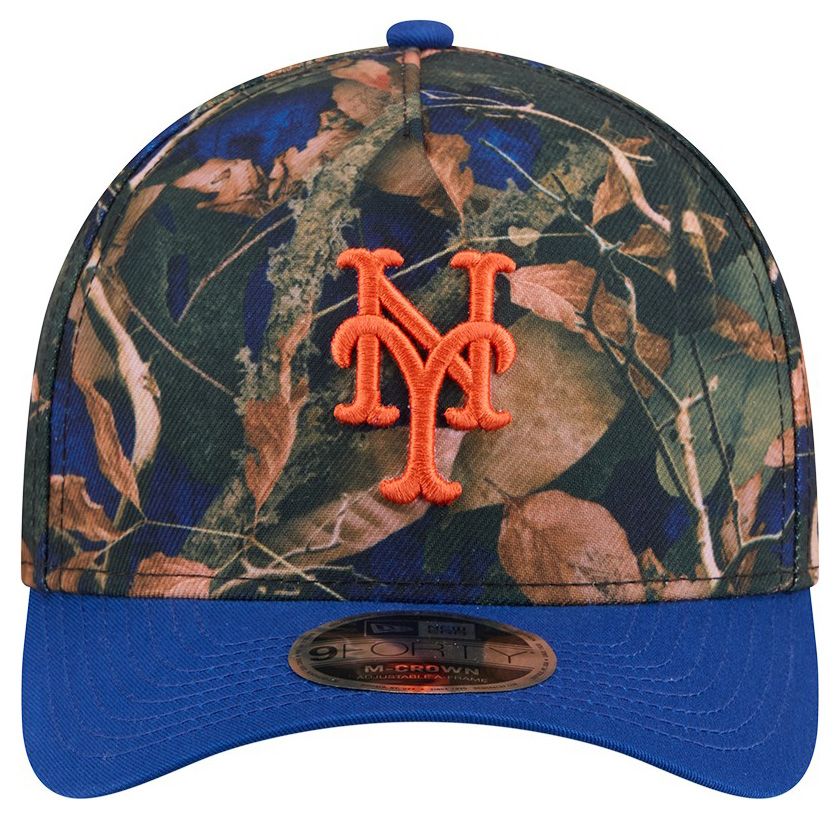 New Era Adult New York Mets Blue Leaves 9Forty Adjustable Hat product image