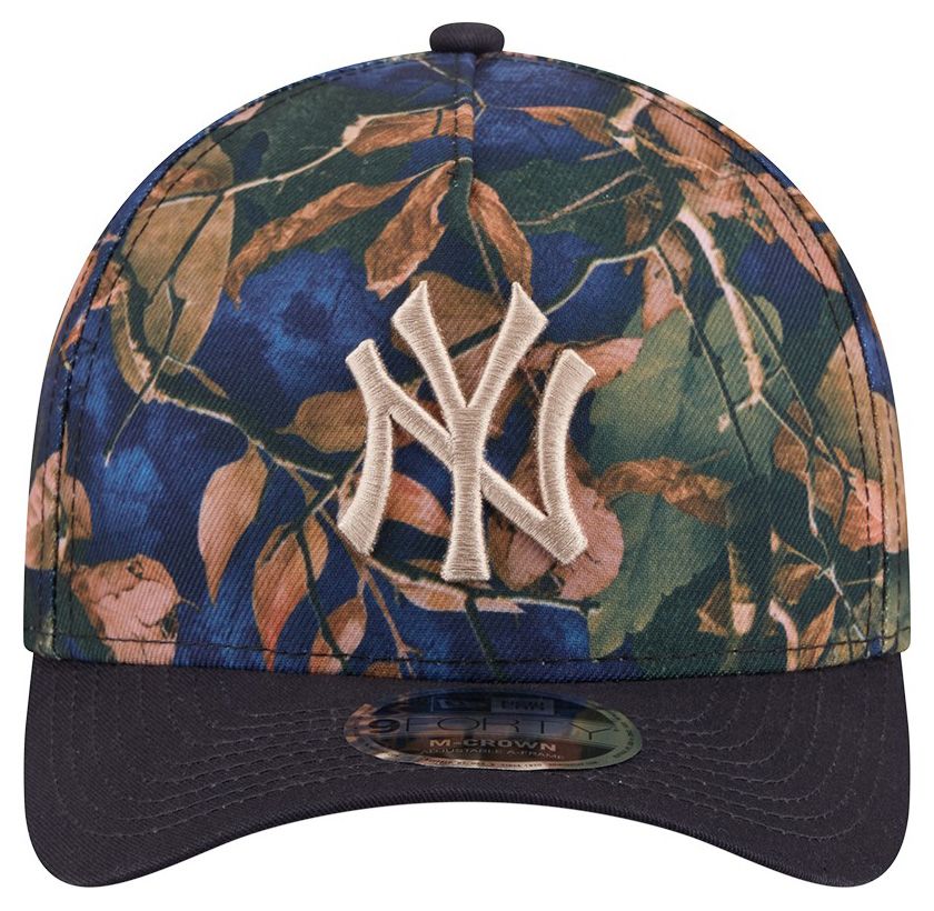 New Era Adult New York Yankees Navy Leaves 9Forty Adjustable Hat product image