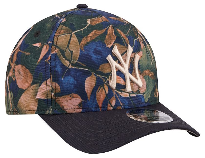 New Era Adult New York Yankees Navy Leaves 9Forty Adjustable Hat product image