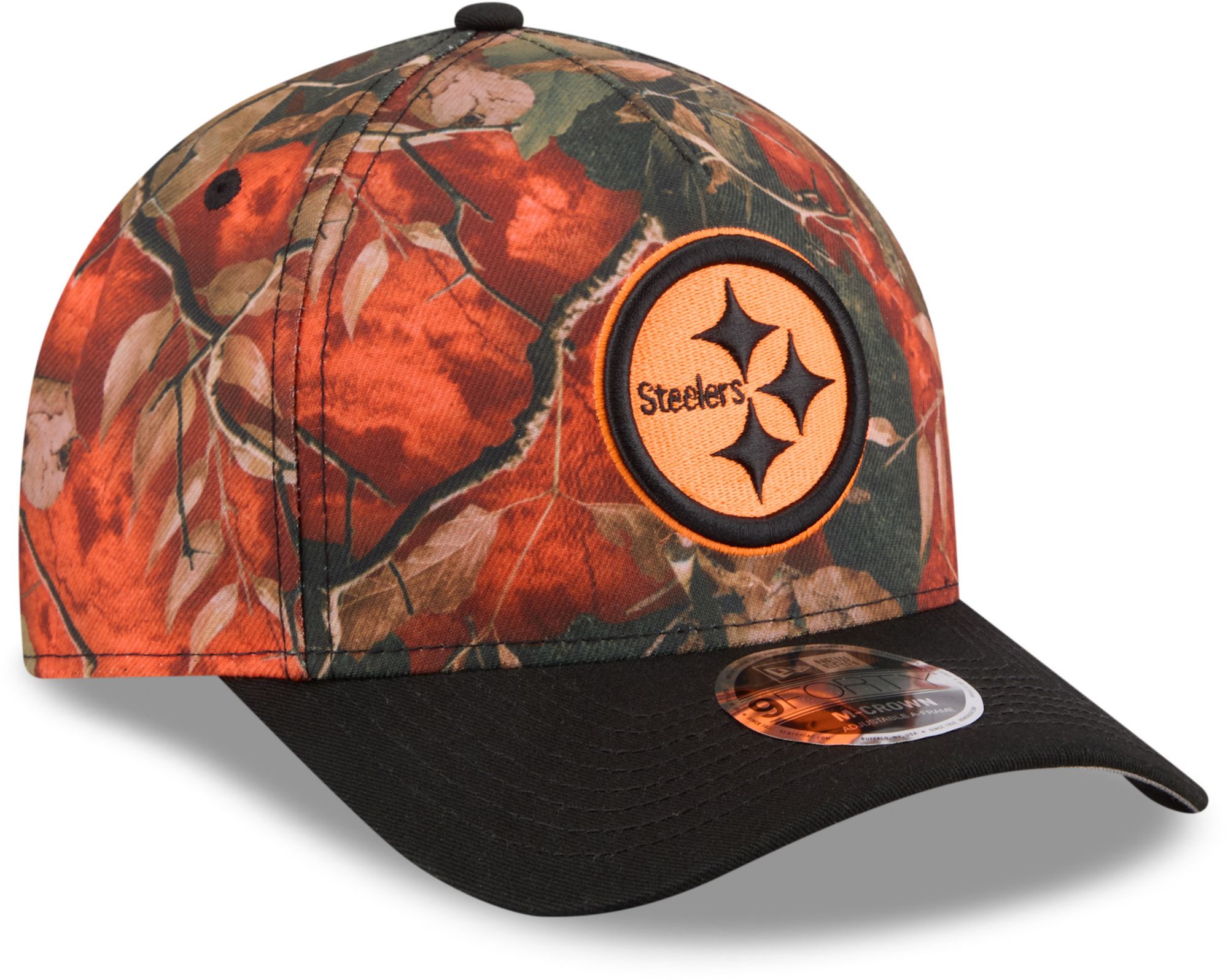 New Era Adult Pittsburgh Steelers Orange Leaves 9Forty Adjustable Hat product image
