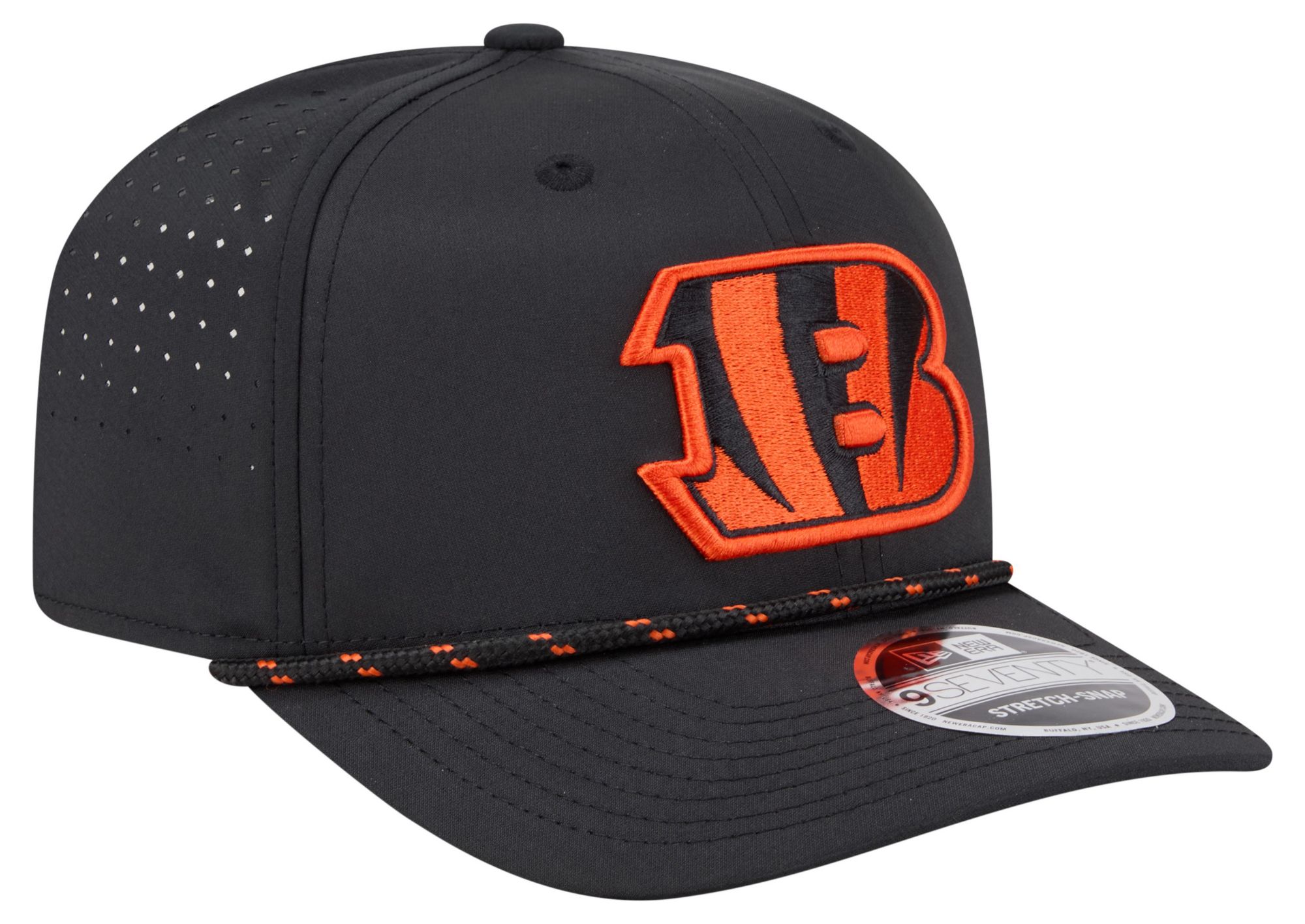 New Era Adult Cincinnati Bengals Black Rope 9Seventy Adjustable Hat product image