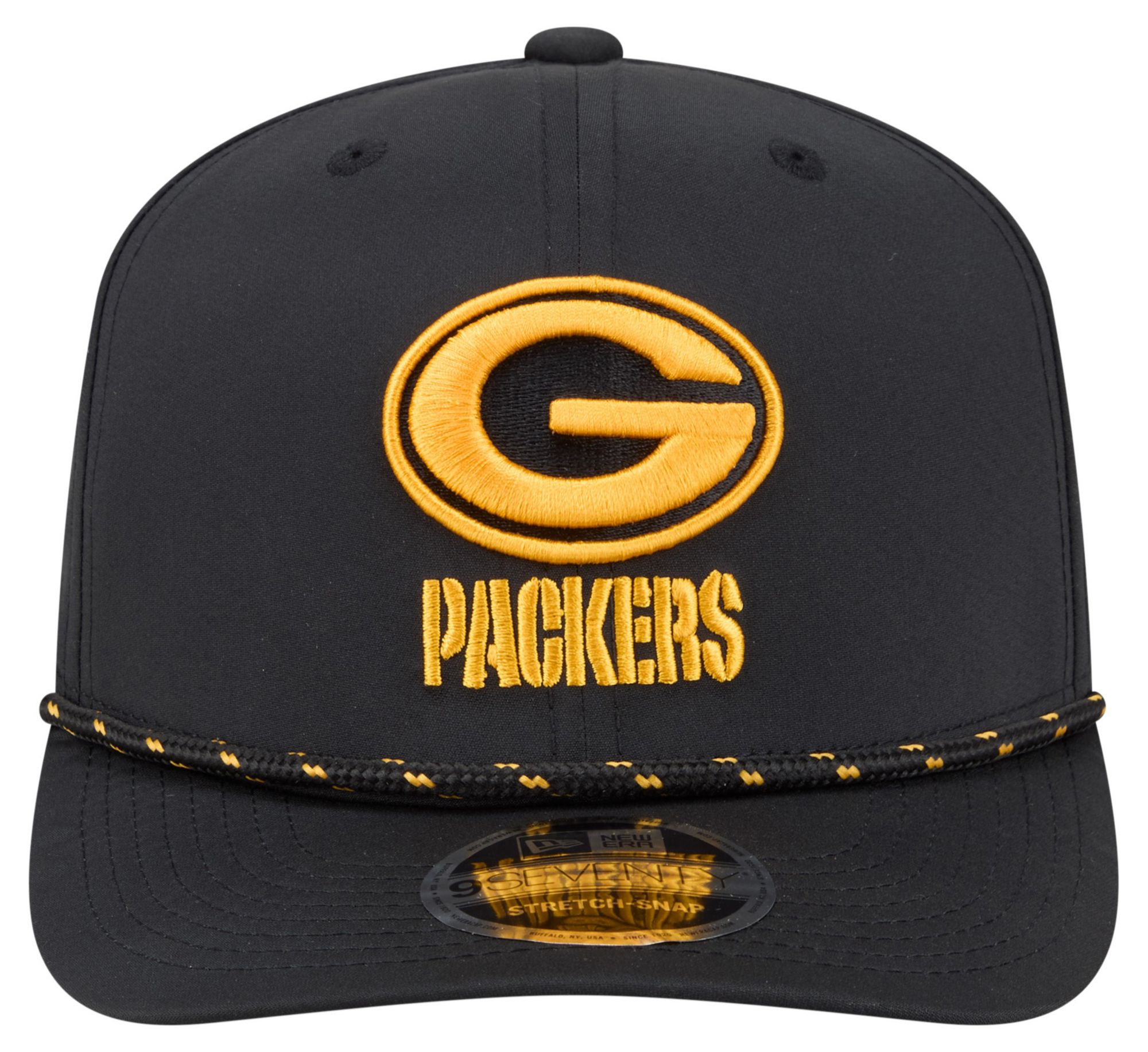 New Era Adult Green Bay Packers Black Rope 9Seventy Adjustable Hat product image