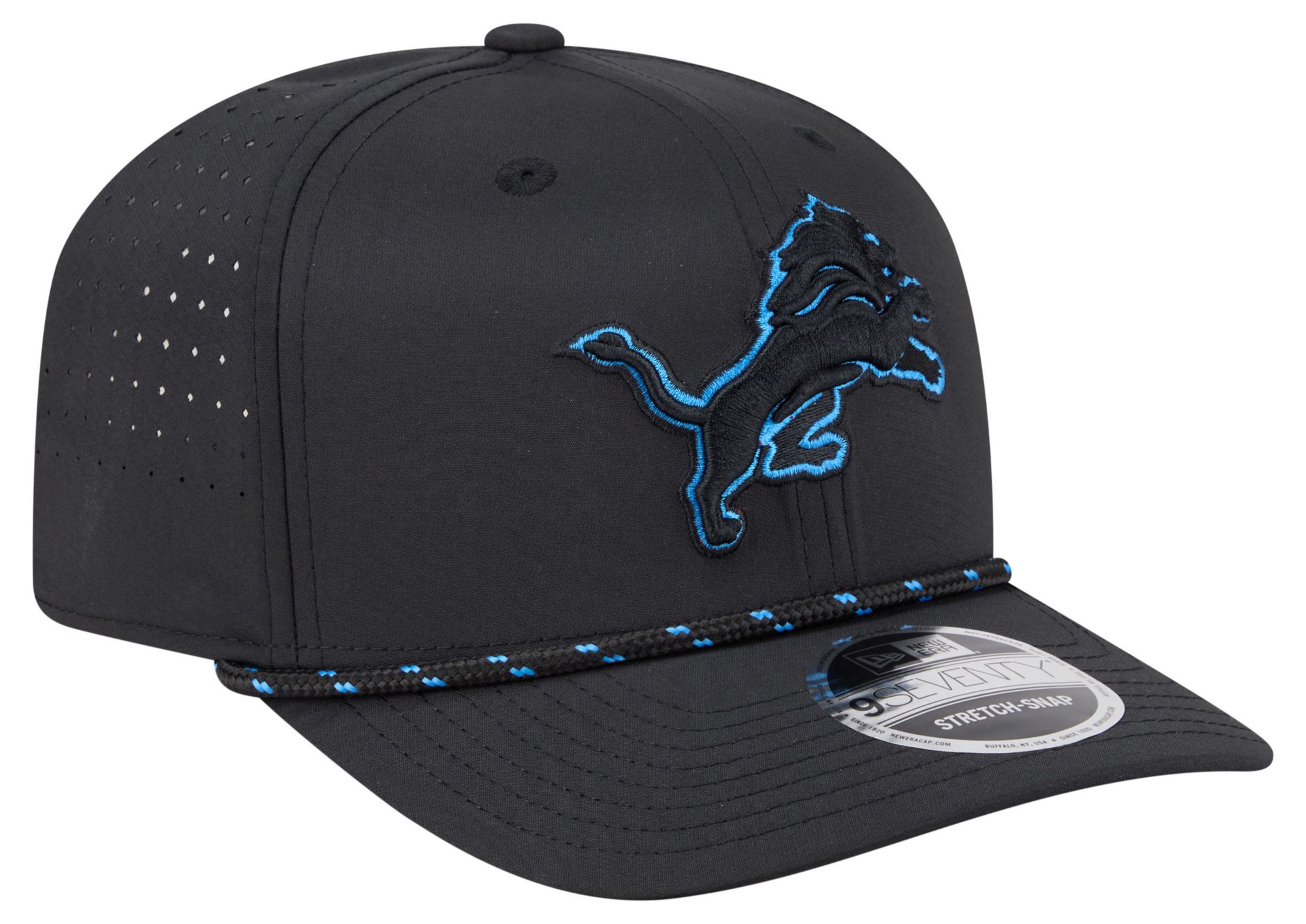 New Era Adult Detroit Lions Black Rope 9Seventy Adjustable Hat product image