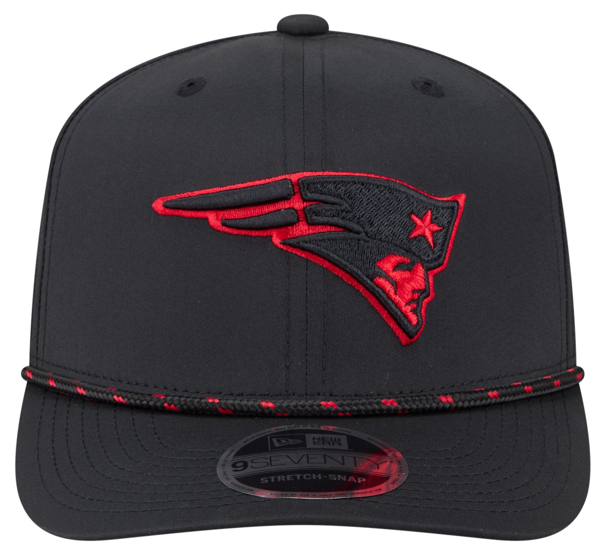 New Era Adult New England Patriots Black Rope 9Seventy Adjustable Hat product image