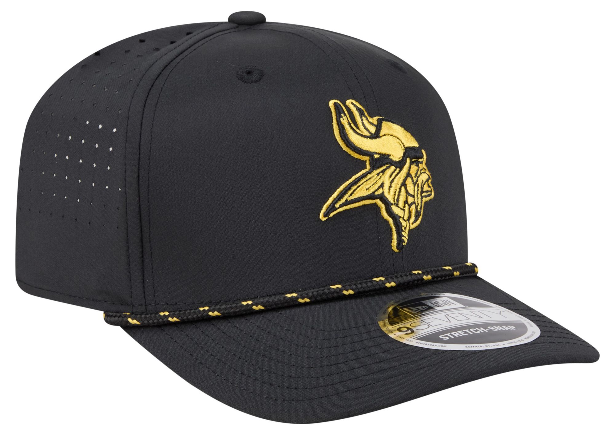 New Era Adult Minnesota Vikings Black Rope 9Seventy Adjustable Hat product image