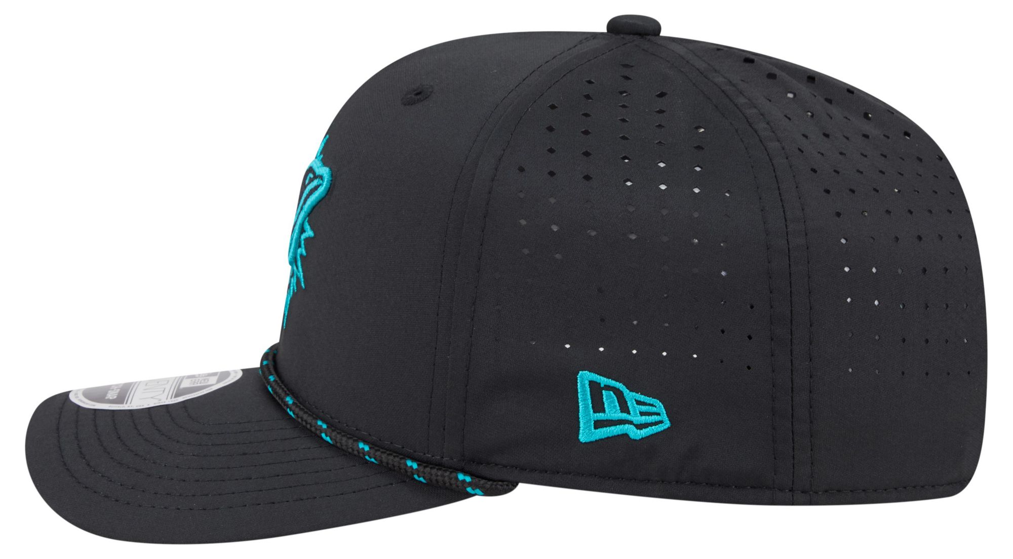 New Era Adult Miami Dolphins Black Rope 9Seventy Adjustable Hat product image