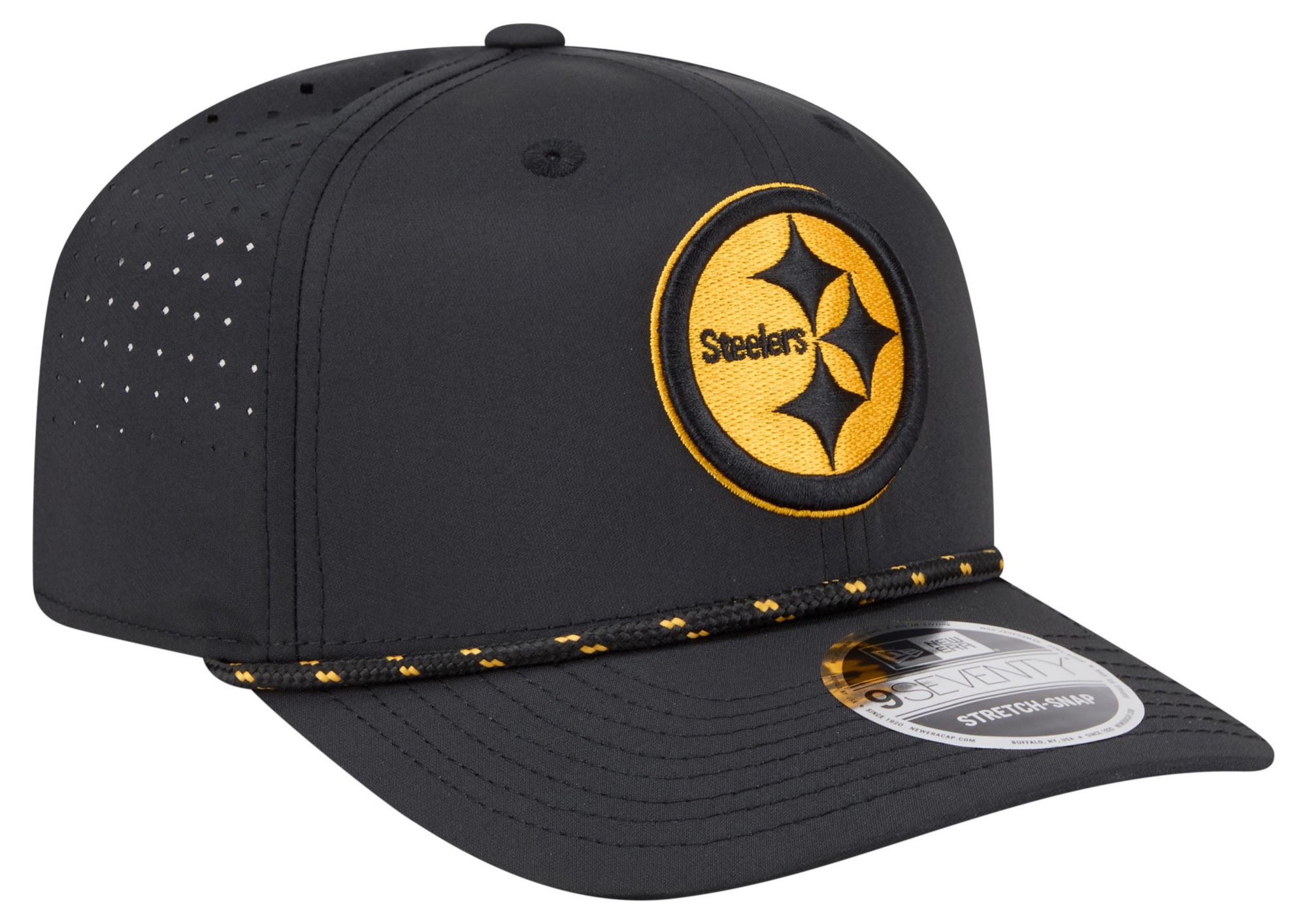 New Era Adult Pittsburgh Steelers Black Rope 9Seventy Adjustable Hat product image