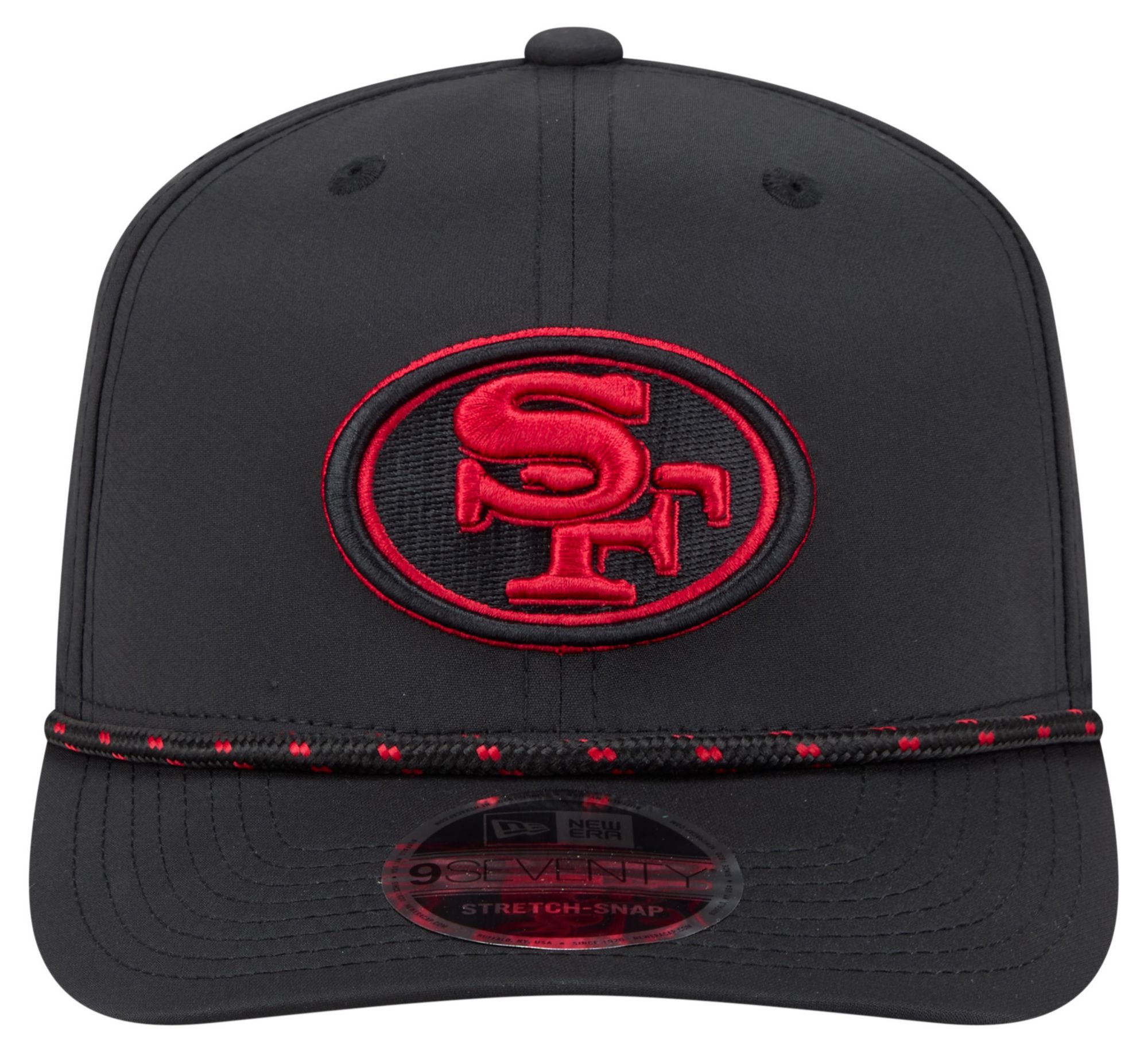 New Era Adult San Francisco 49ers Black Rope 9Seventy Adjustable Hat product image