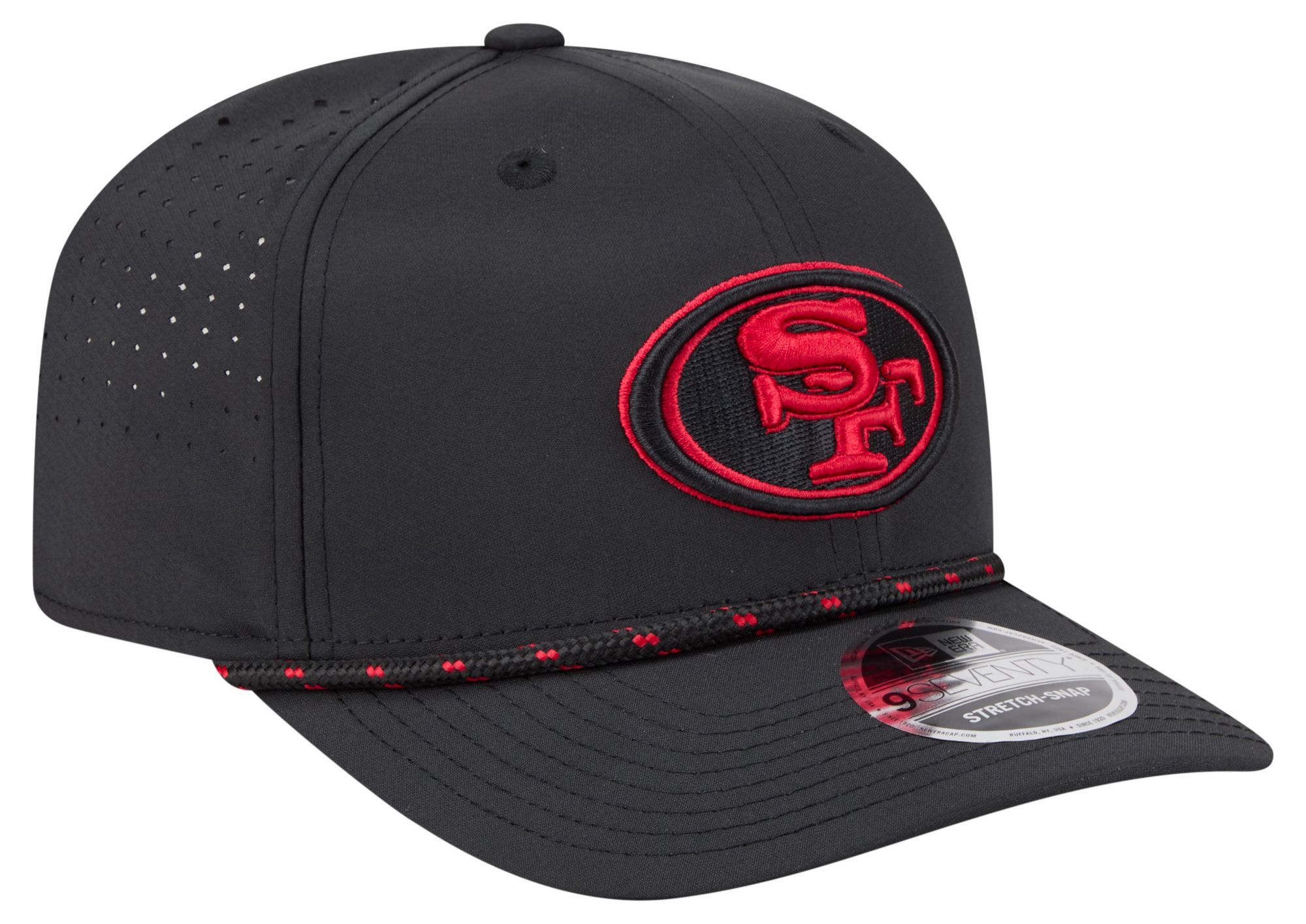 New Era Adult San Francisco 49ers Black Rope 9Seventy Adjustable Hat product image
