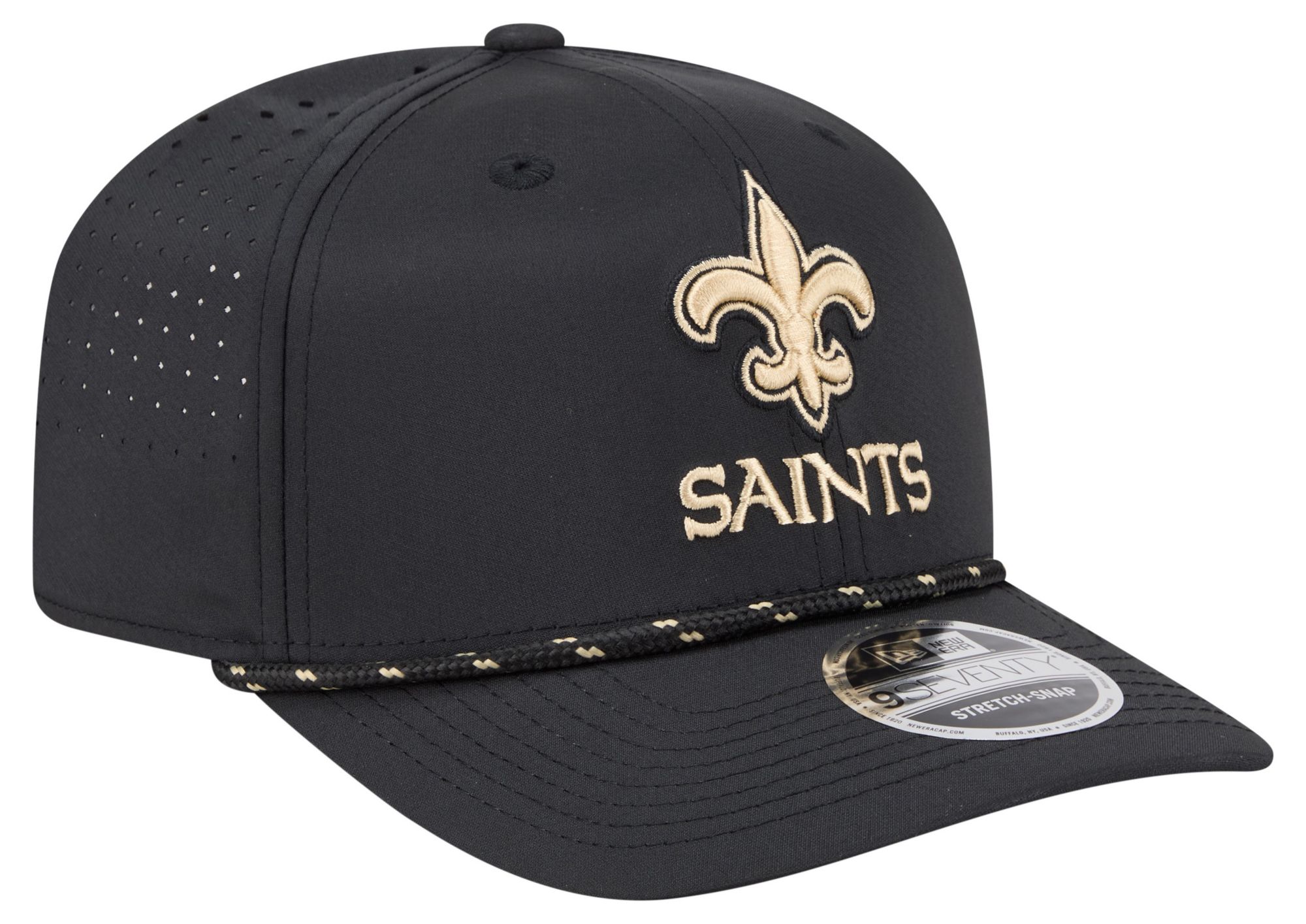 New Era Adult New Orleans Saints Black Rope 9Seventy Adjustable Hat product image