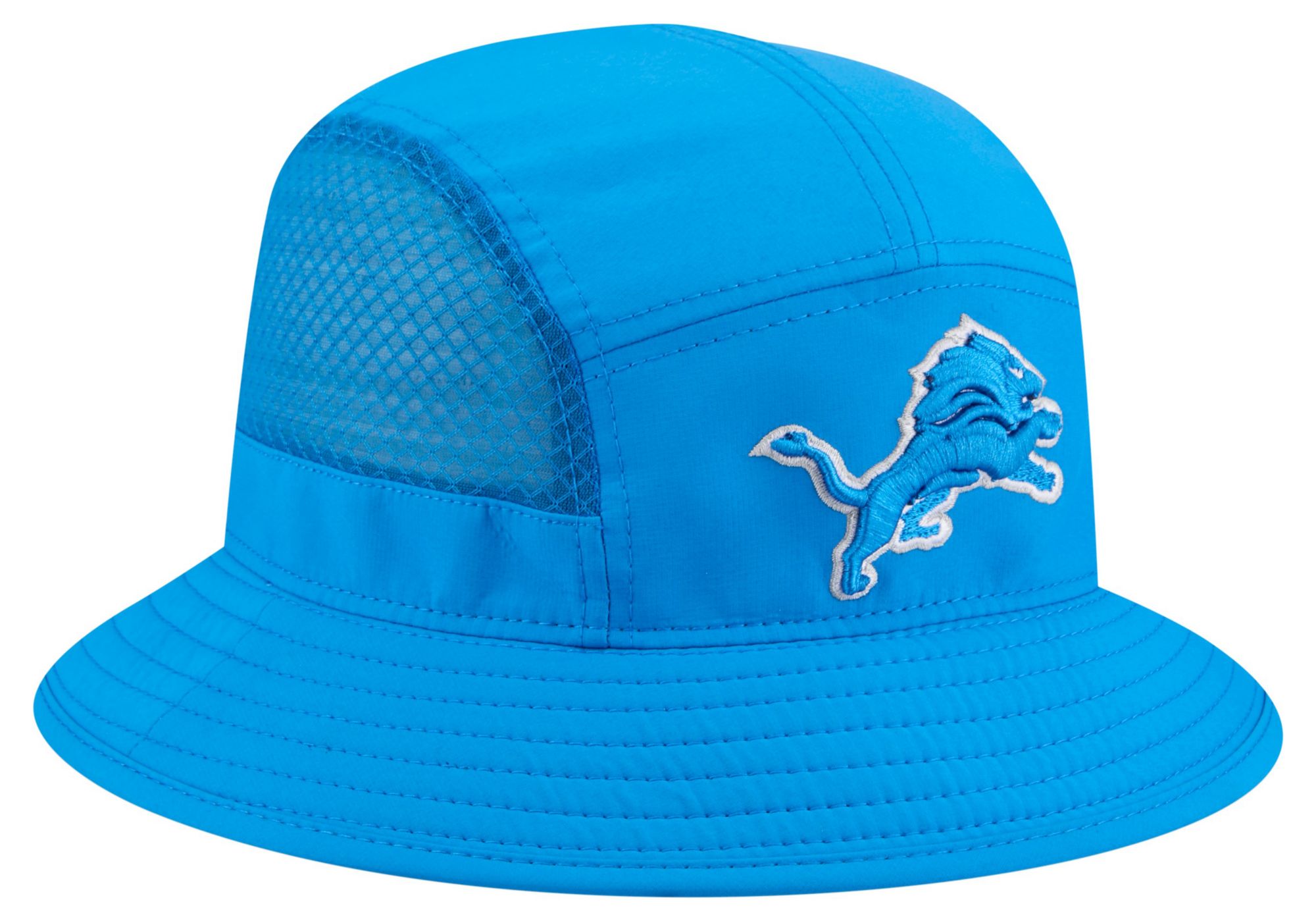 New Era Adult Detroit Lions Medium Blue Mesh Bucket Hat product image