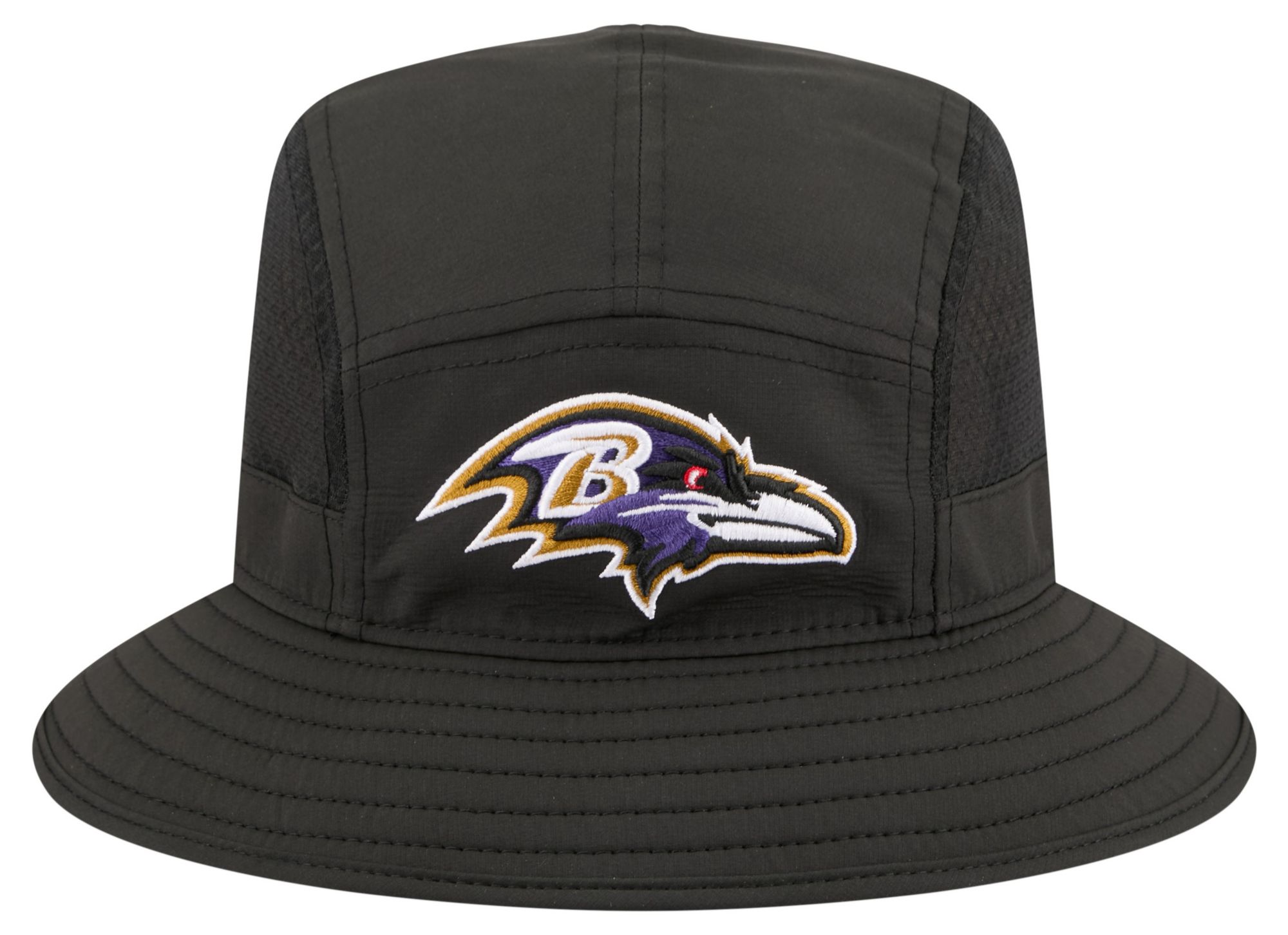 New Era Adult Baltimore Ravens Black Mesh Bucket Hat product image