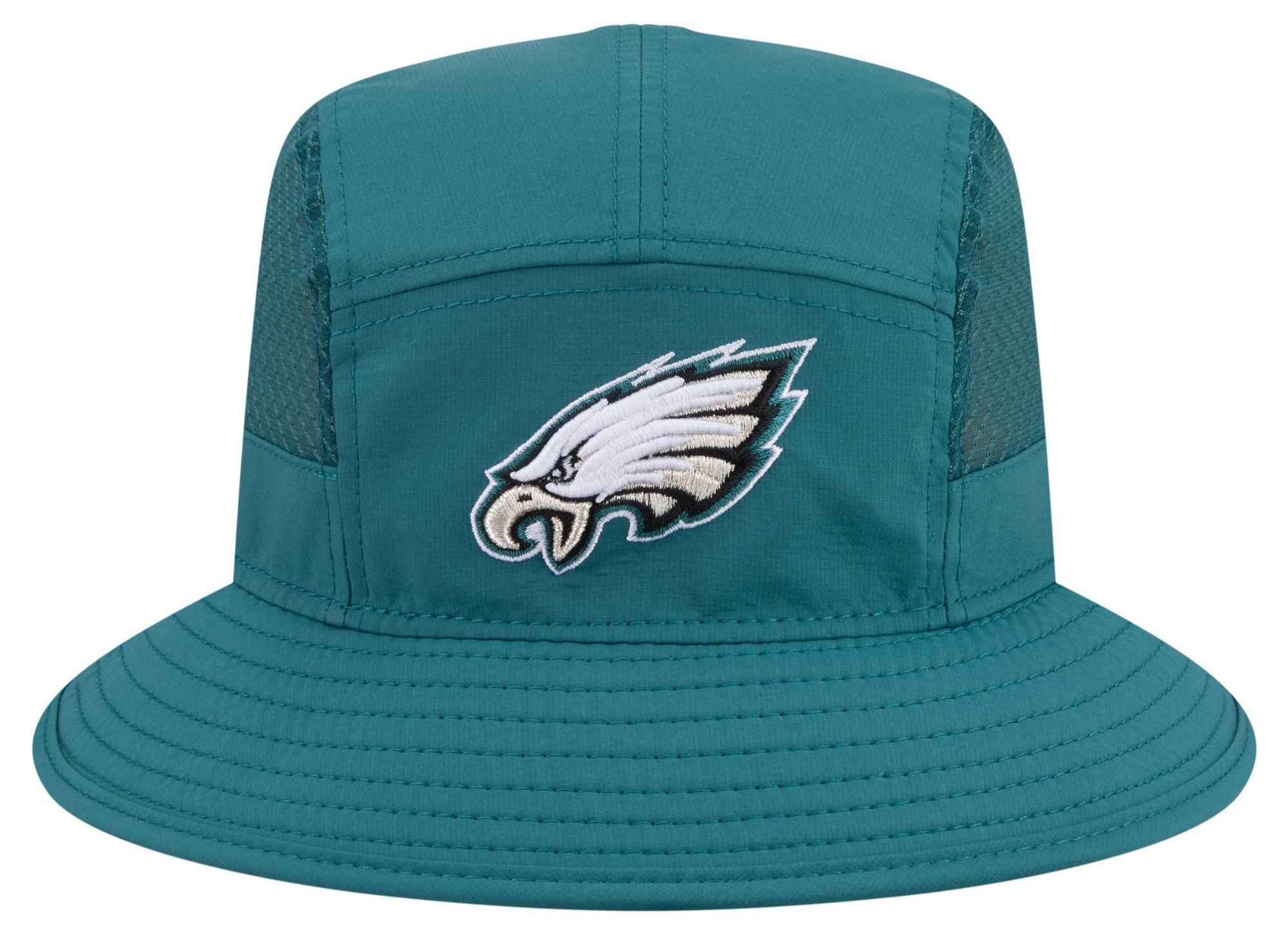 New Era Adult Philadelphia Eagles Dark Green Mesh Bucket Hat product image
