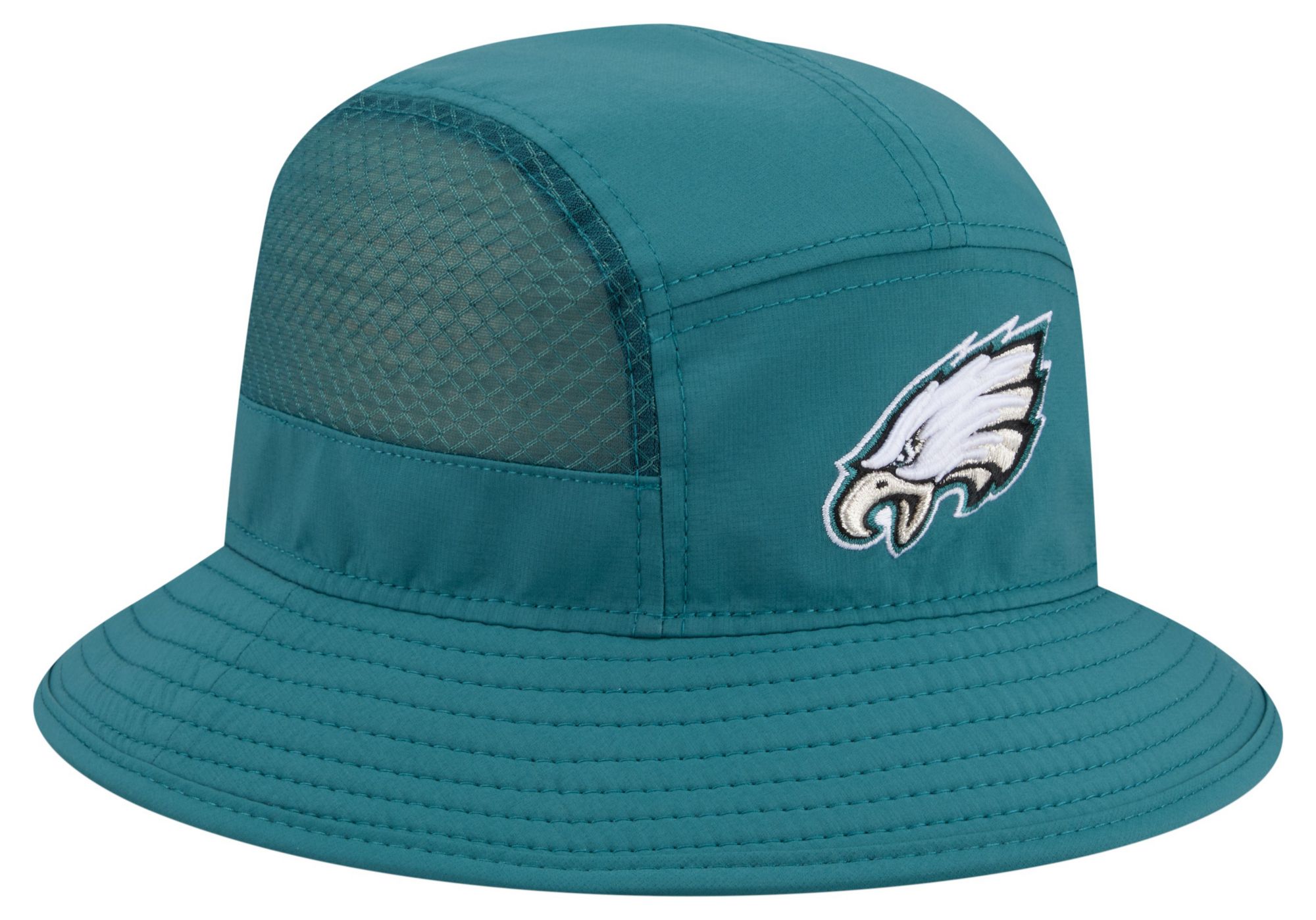 New Era Adult Philadelphia Eagles Dark Green Mesh Bucket Hat product image