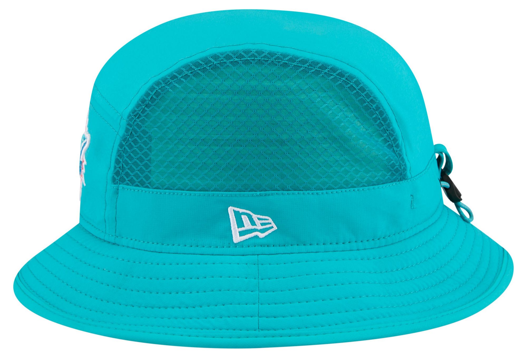 New Era Adult Miami Dolphins Turquoise Mesh Bucket Hat product image