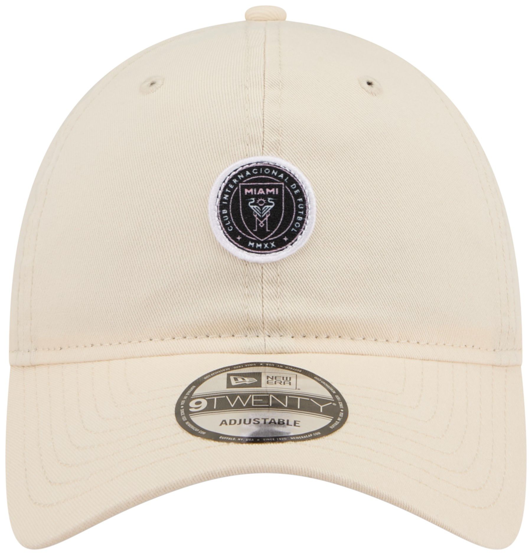 New Era Adult Inter Miami CF Light Beige Logo 9Twenty Adjustable Hat product image