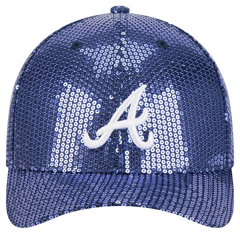 New Era Women's Atlanta Braves Navy Sequin 9Forty Adjustable Hat product image