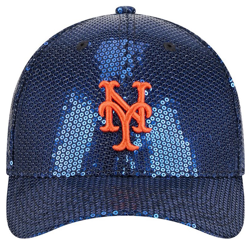 New Era Women's New York Mets Blue Sequin 9Forty Adjustable Hat product image