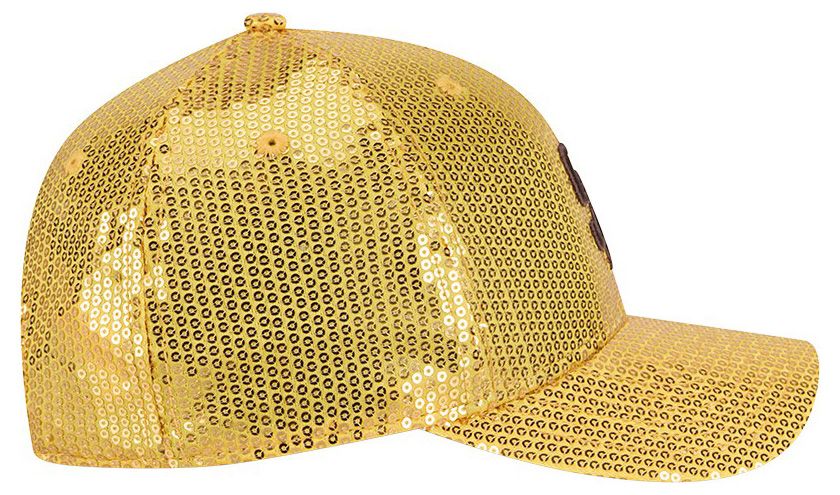 New Era Women's San Diego Padres Yellow Sequin 9Forty Adjustable Hat product image