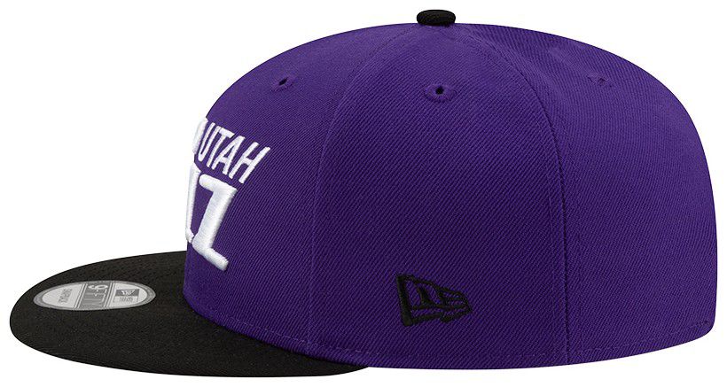 New Era Adult Utah Jazz Black 2Tone 9Fifty Adjustable Snapback Hat product image