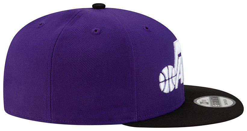 New Era Adult Utah Jazz Black 2Tone 9Fifty Adjustable Snapback Hat product image