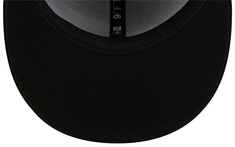 New Era Adult Utah Jazz Black B&W Logo 9Fifty Adjustable Snapback Hat product image