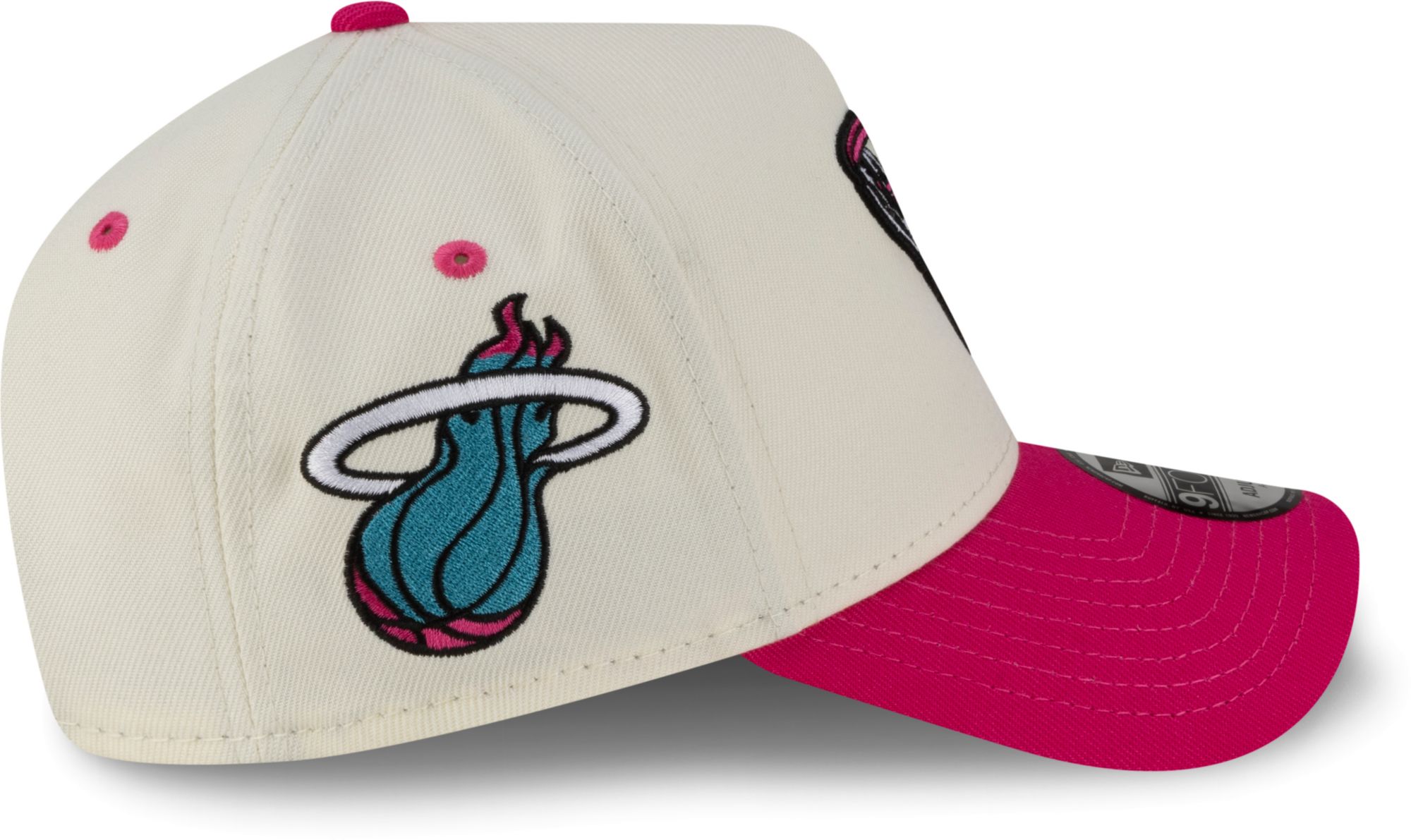 New Era Adult Miami Heat Tan Eastside Golf 9Forty A-Frame Adjustable Hat product image