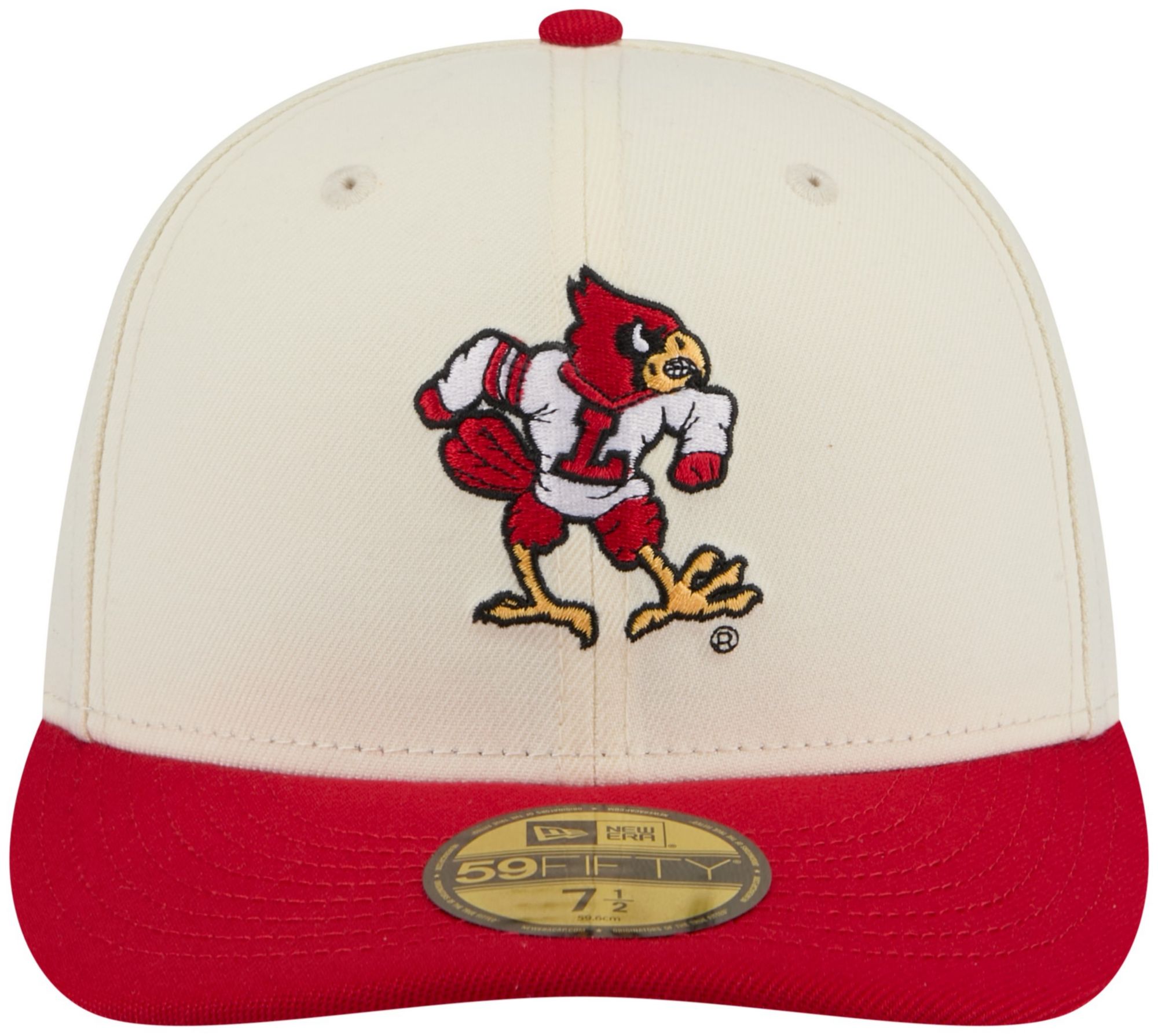 New Era Adult Louisville Cardinals White March Madness 59Fifty product image