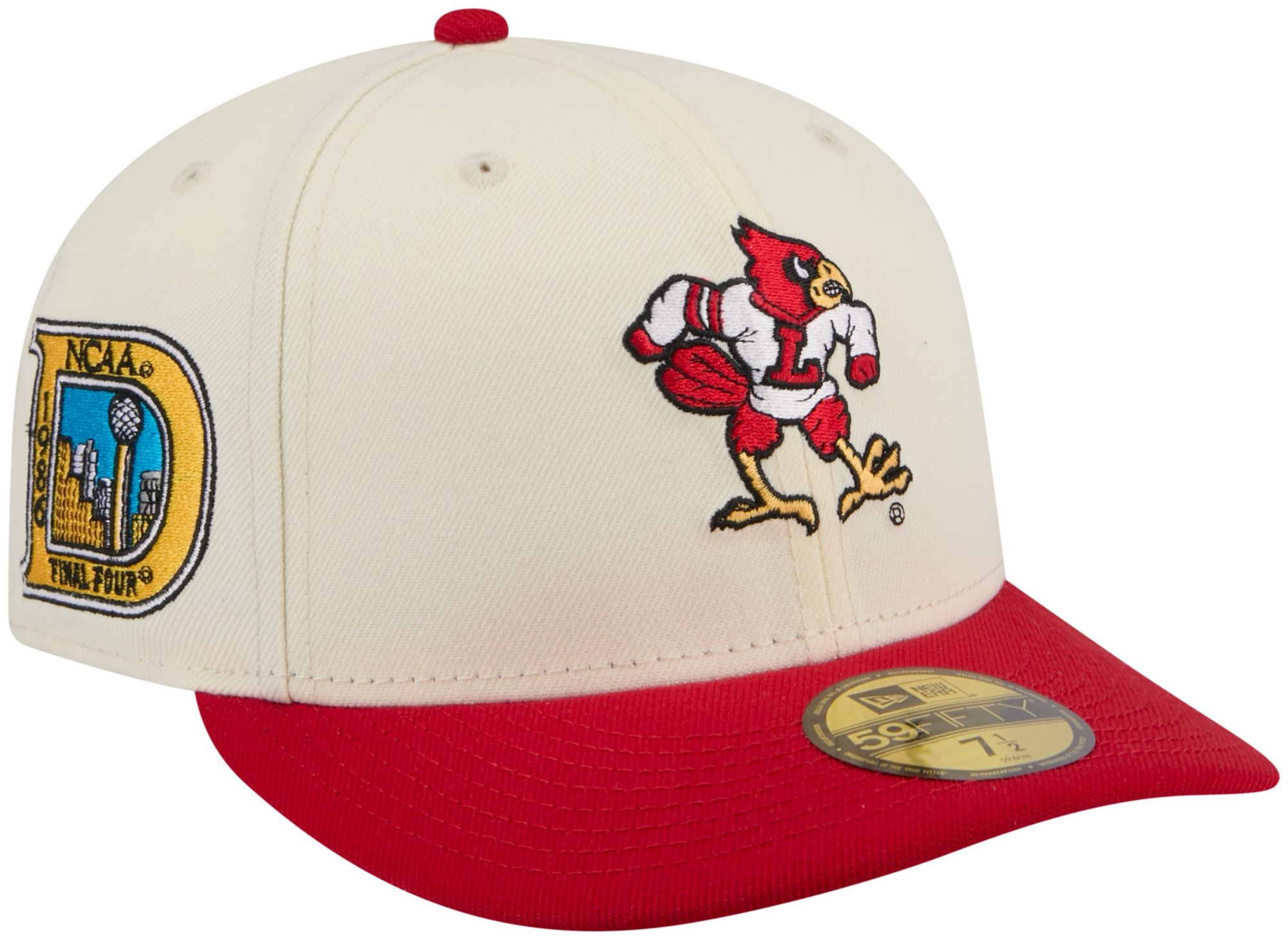New Era Adult Louisville Cardinals White March Madness 59Fifty product image