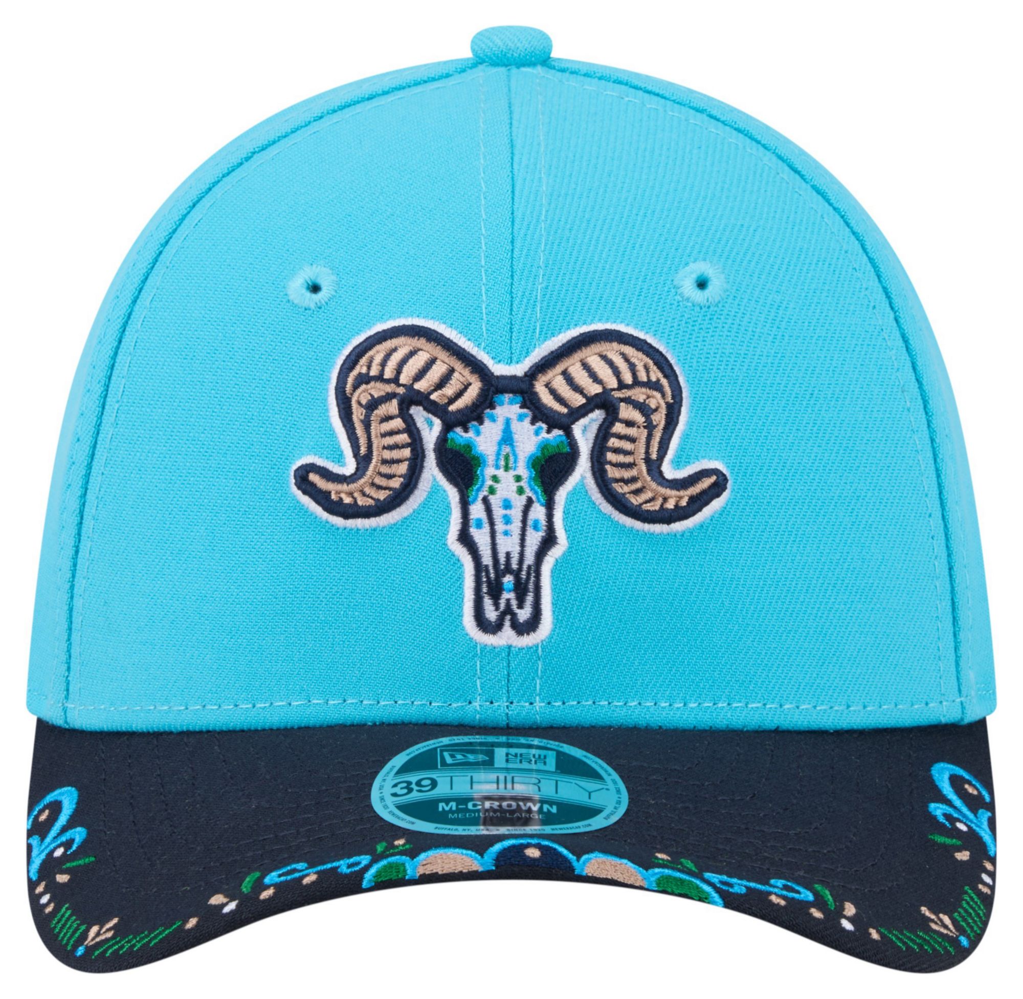 New Era Adult Hartford Yard Goats Light Blue Copa 39Thirty Adjustable Hat product image