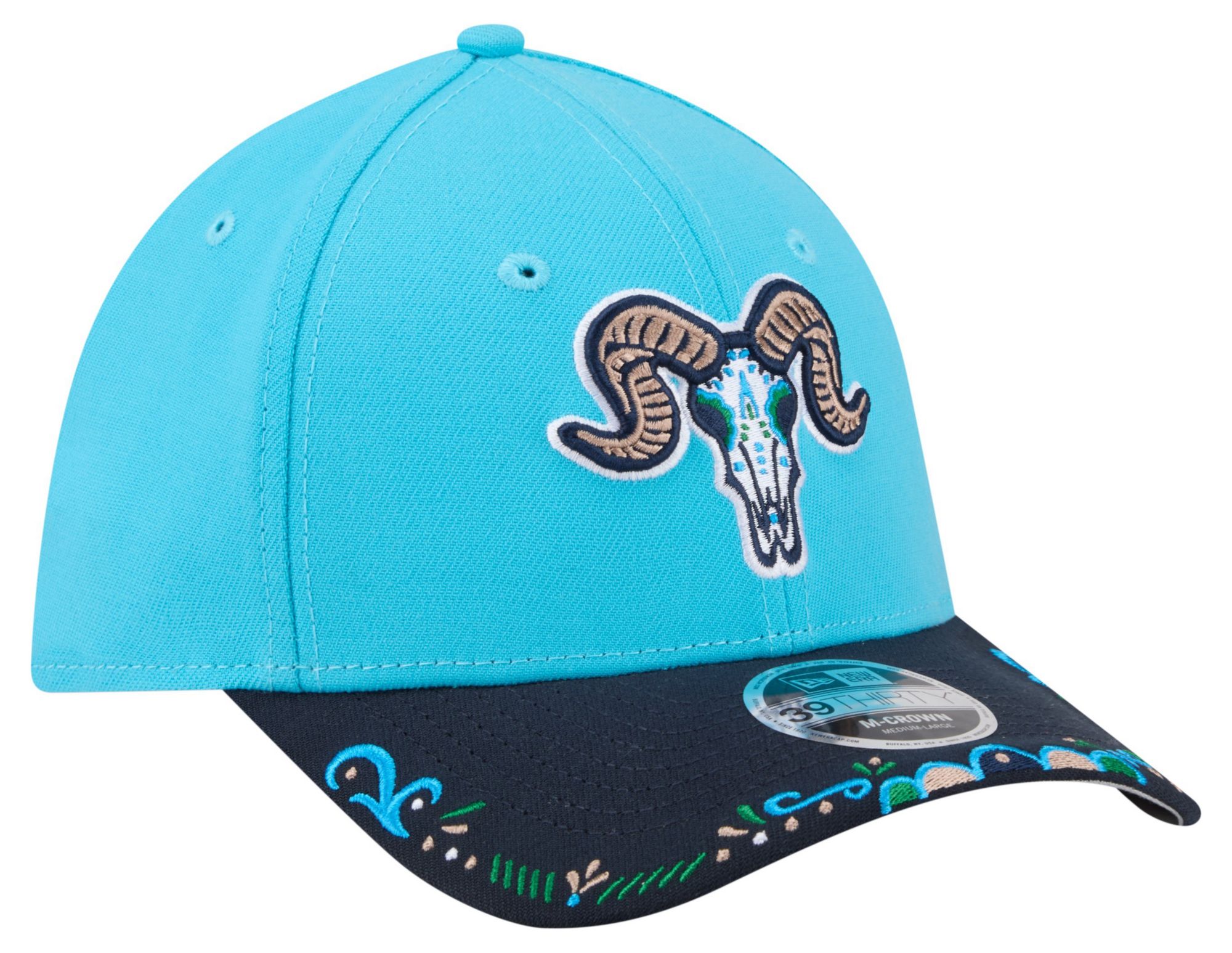 New Era Adult Hartford Yard Goats Light Blue Copa 39Thirty Adjustable Hat product image