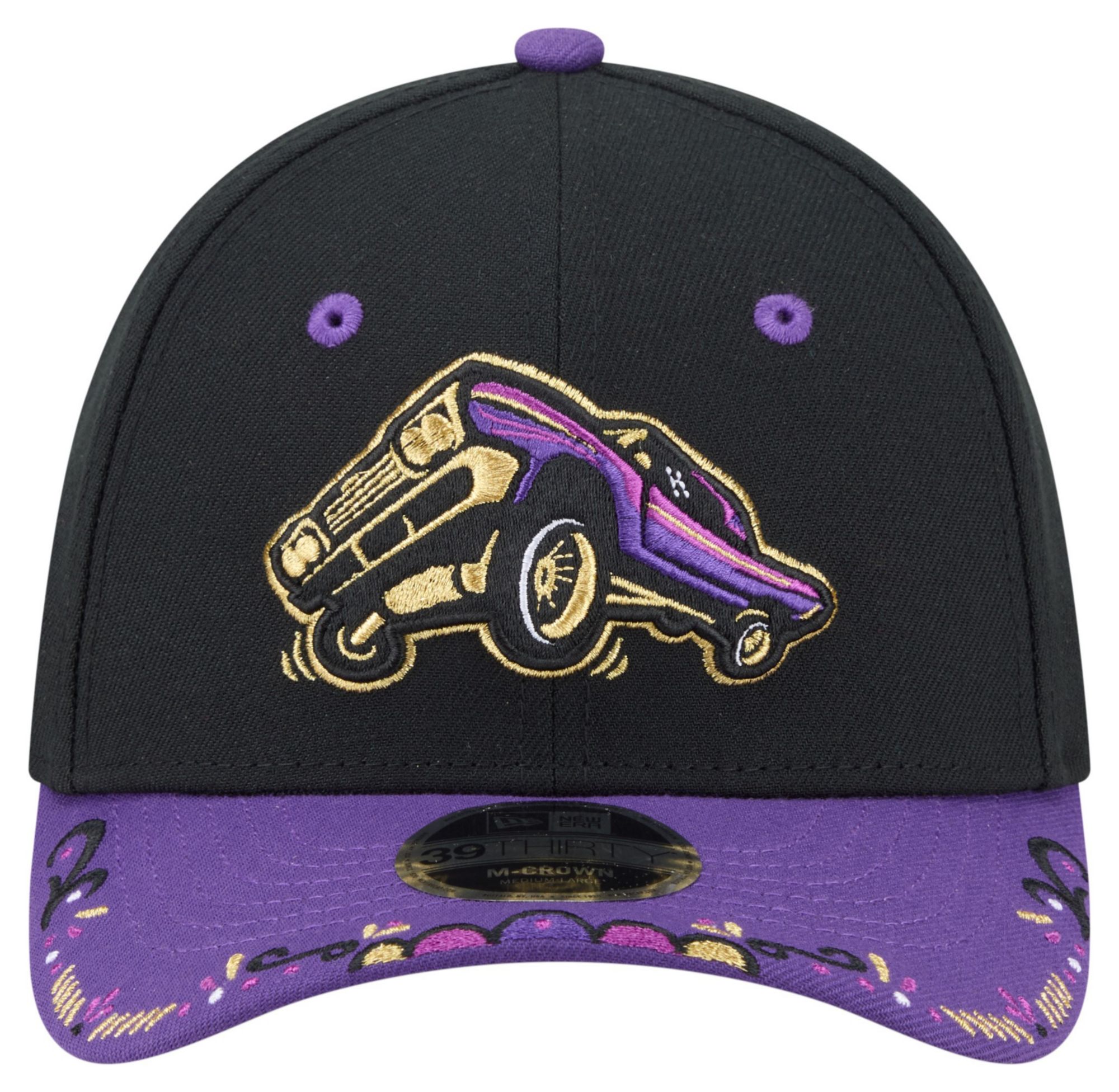 New Era Adult Fresno Grizzlies Black Copa 39Thirty Adjustable Hat product image