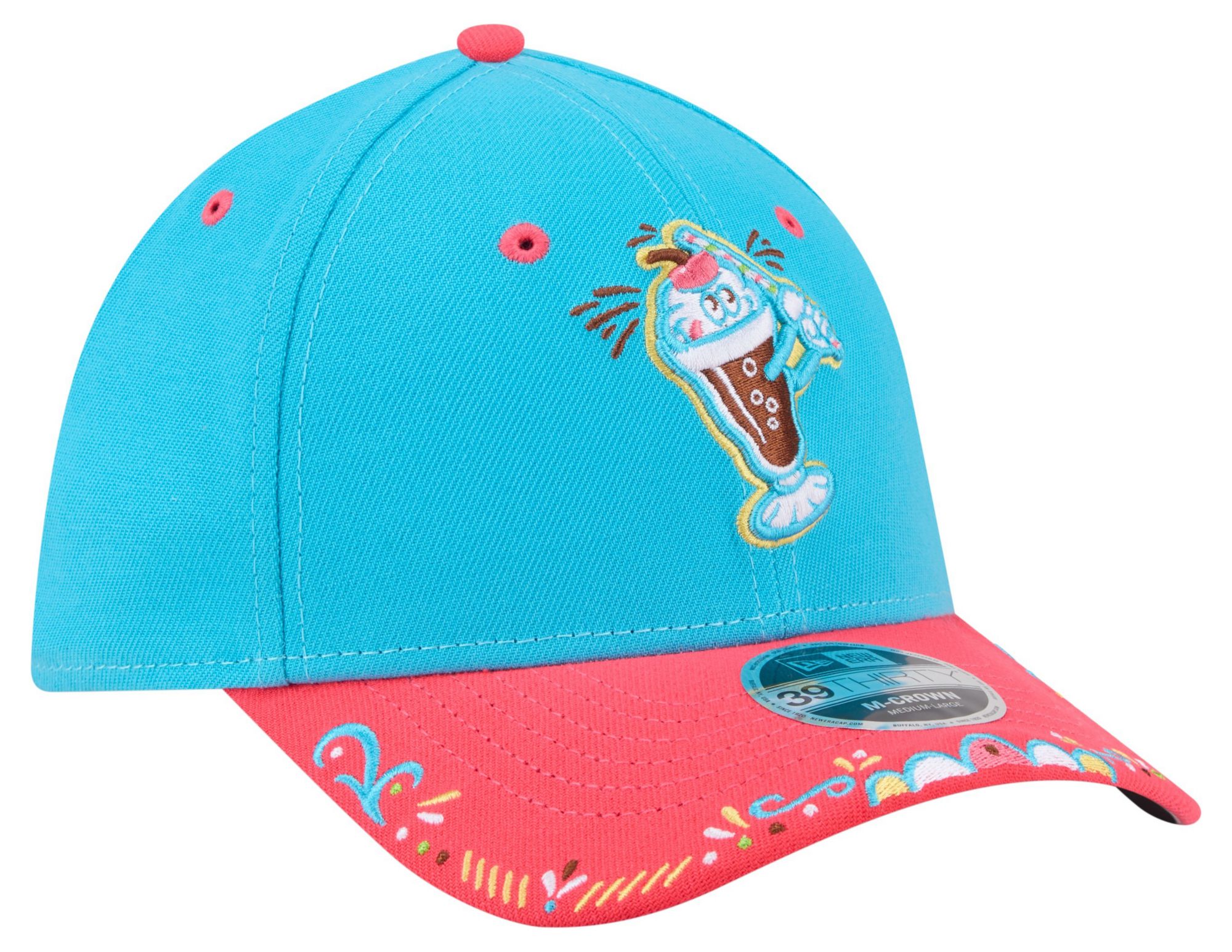 New Era Adult Frederick Keys Light Blue Copa 39Thirty Adjustable Hat product image