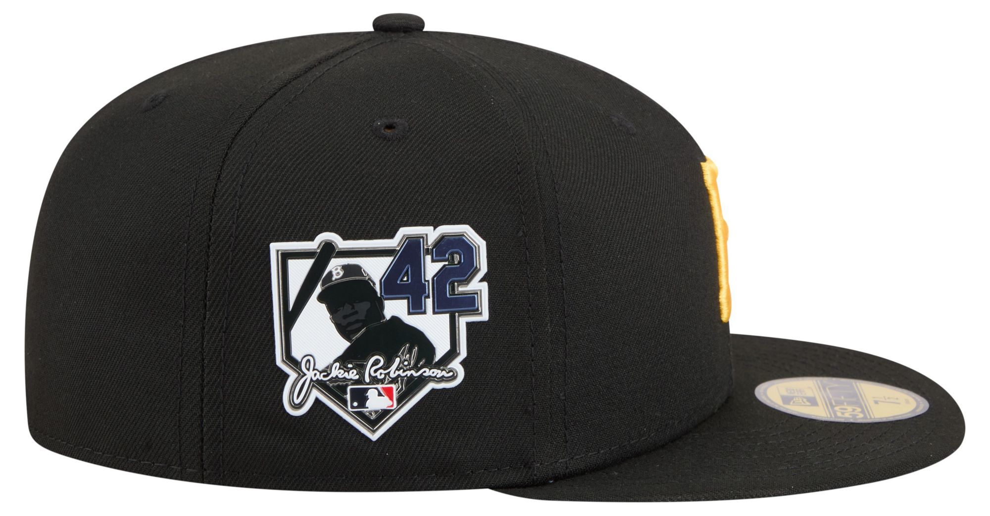 New Era Adult Pittsburgh Pirates Jackie Robinson Day Black 59Fifty Fitted Hat product image