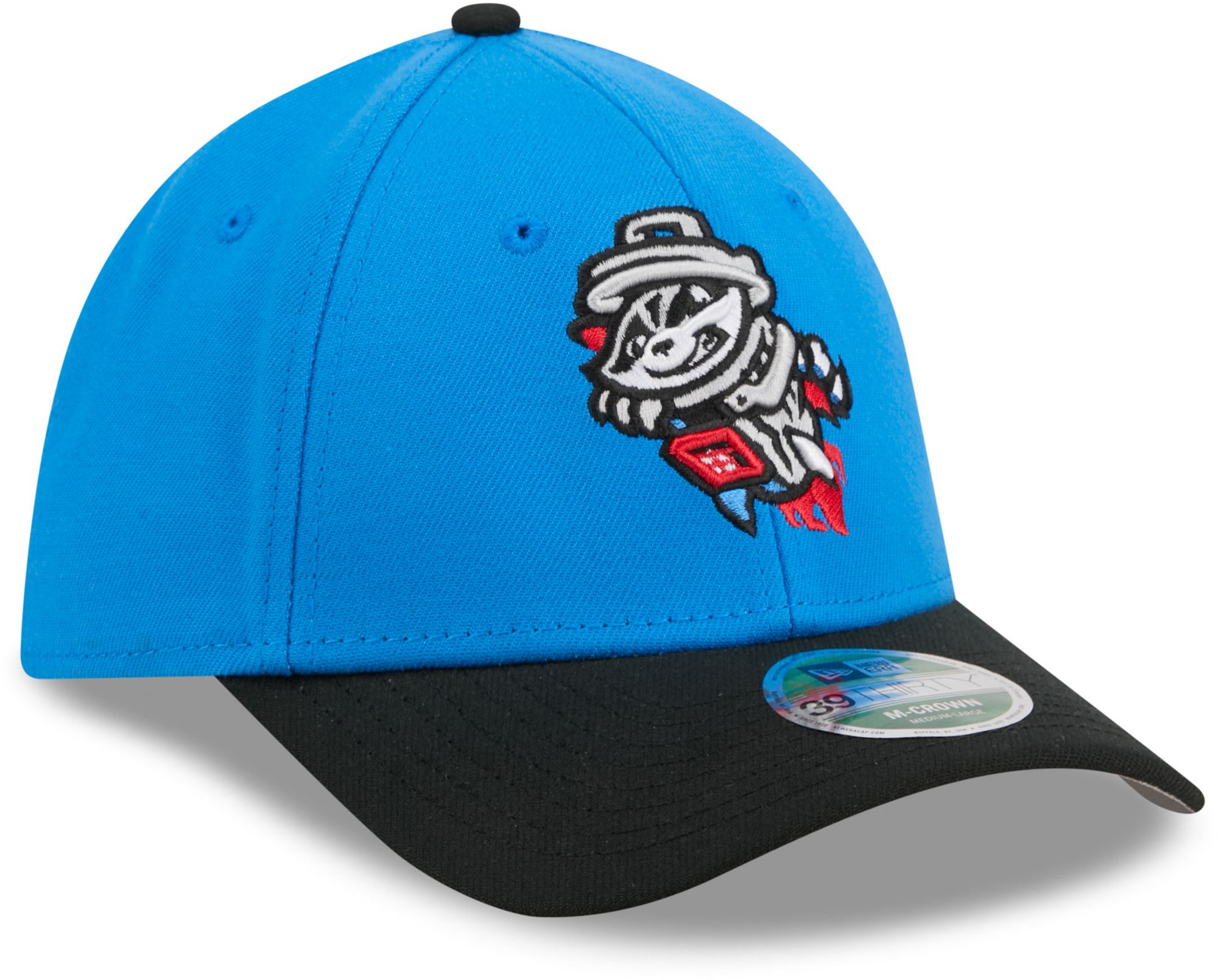 New Era Adult Rocket City Trash Pandas Light Blue Replica 39Thirty Adjustable Hat product image