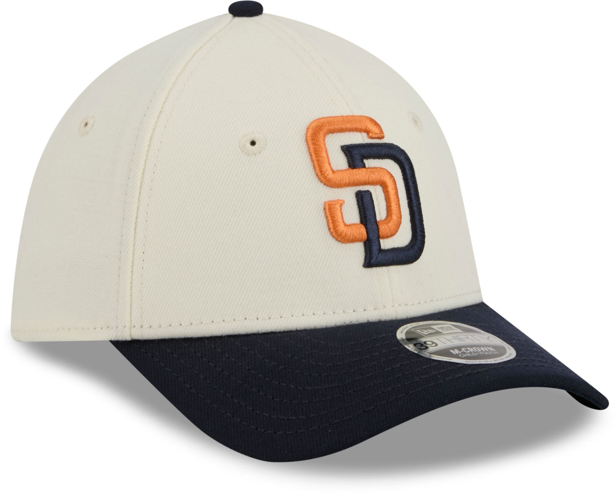 New Era Youth San Diego Padres White 2026 City Connect 39Thirty M-Crown Stretch Fit Hat product image