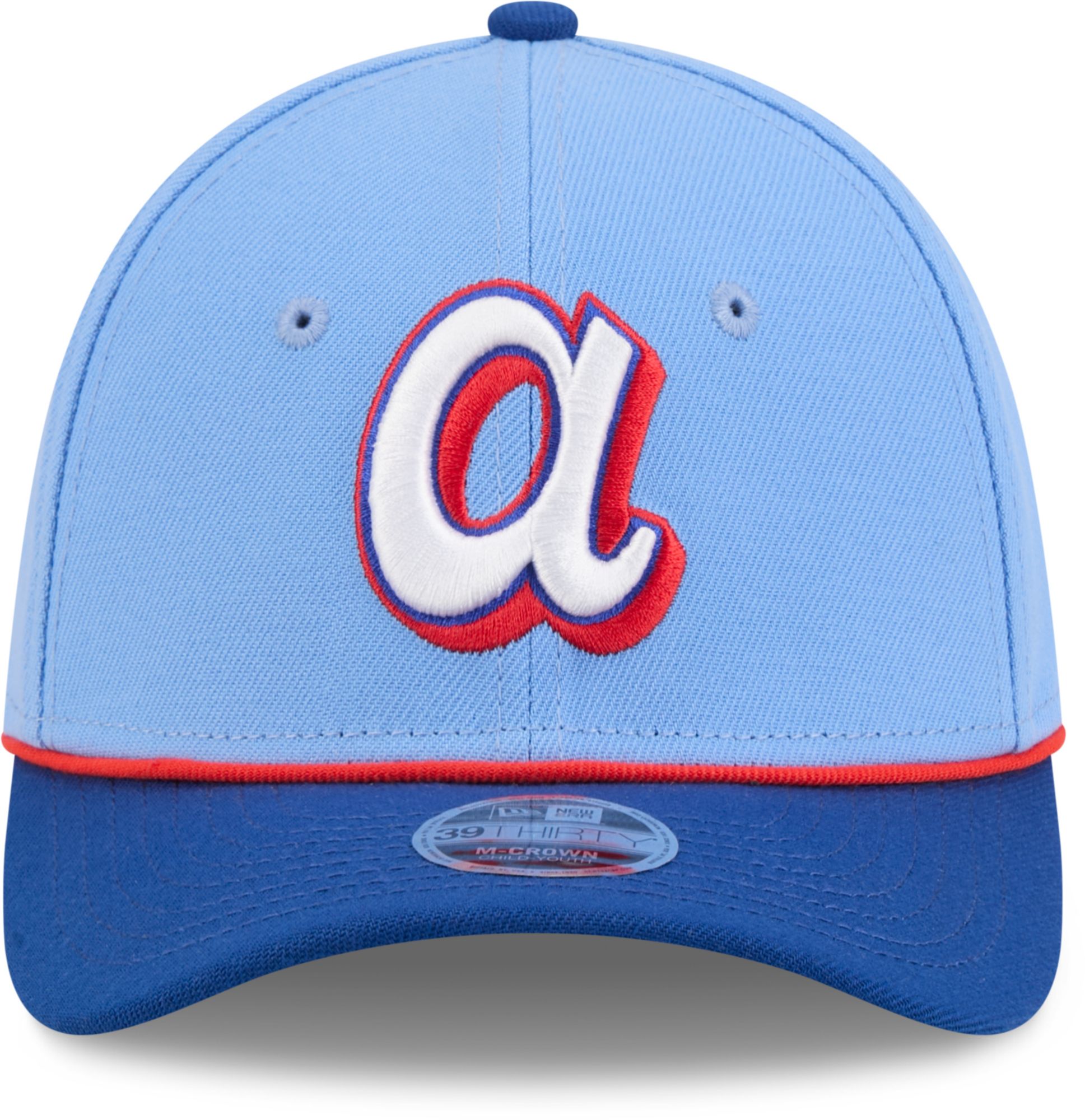New Era Youth Atlanta Braves Blue 2026 City Connect 39Thirty M-Crown Stretch Fit Hat product image