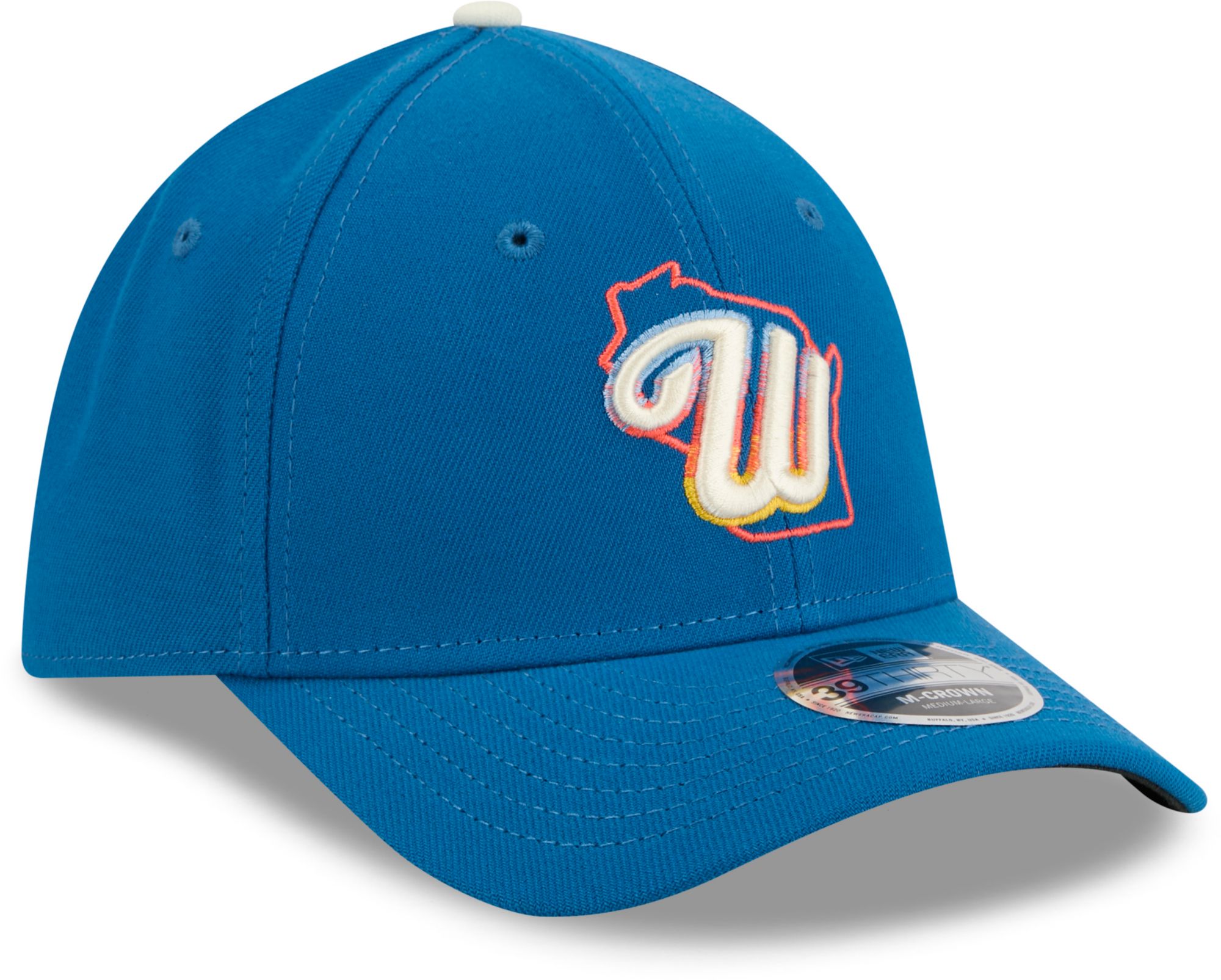 New Era Adult Milwaukee Brewers Blue 2026 City Connect 39Thirty M-Crown Stretch Fit Hat product image