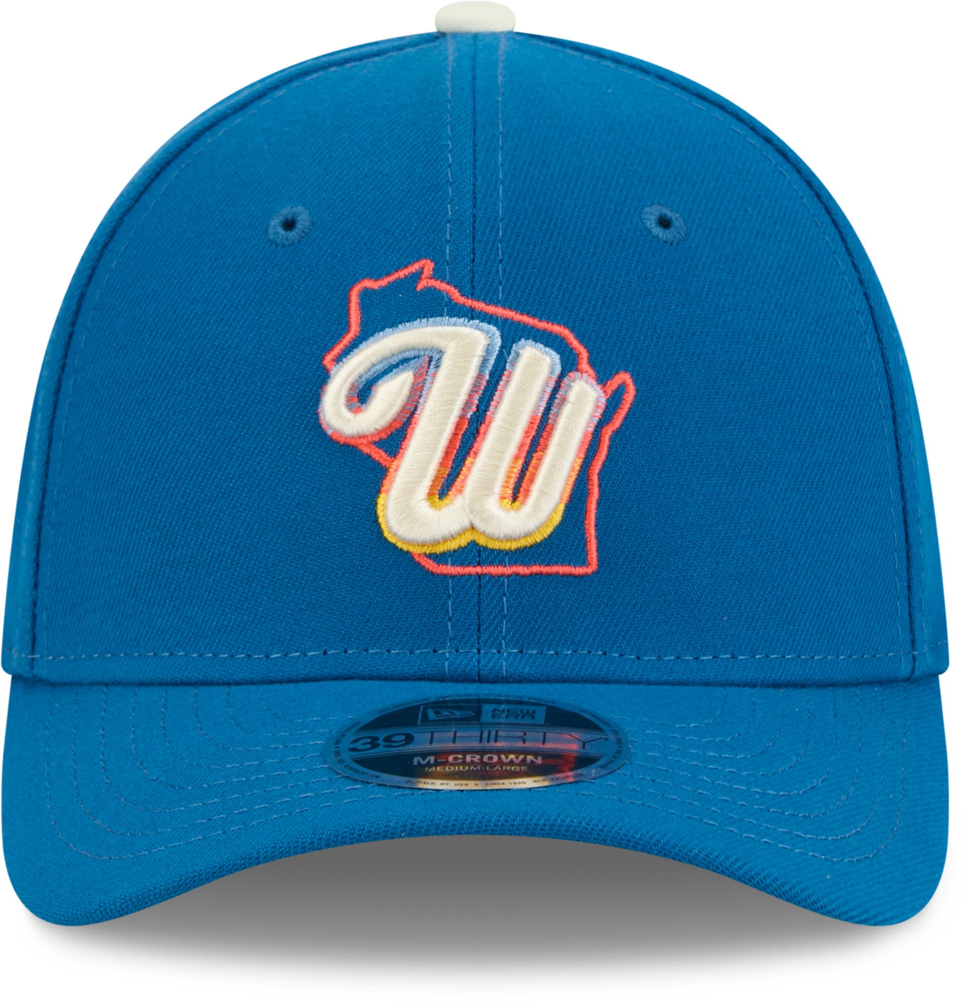 New Era Adult Milwaukee Brewers Blue 2026 City Connect 39Thirty M-Crown Stretch Fit Hat product image