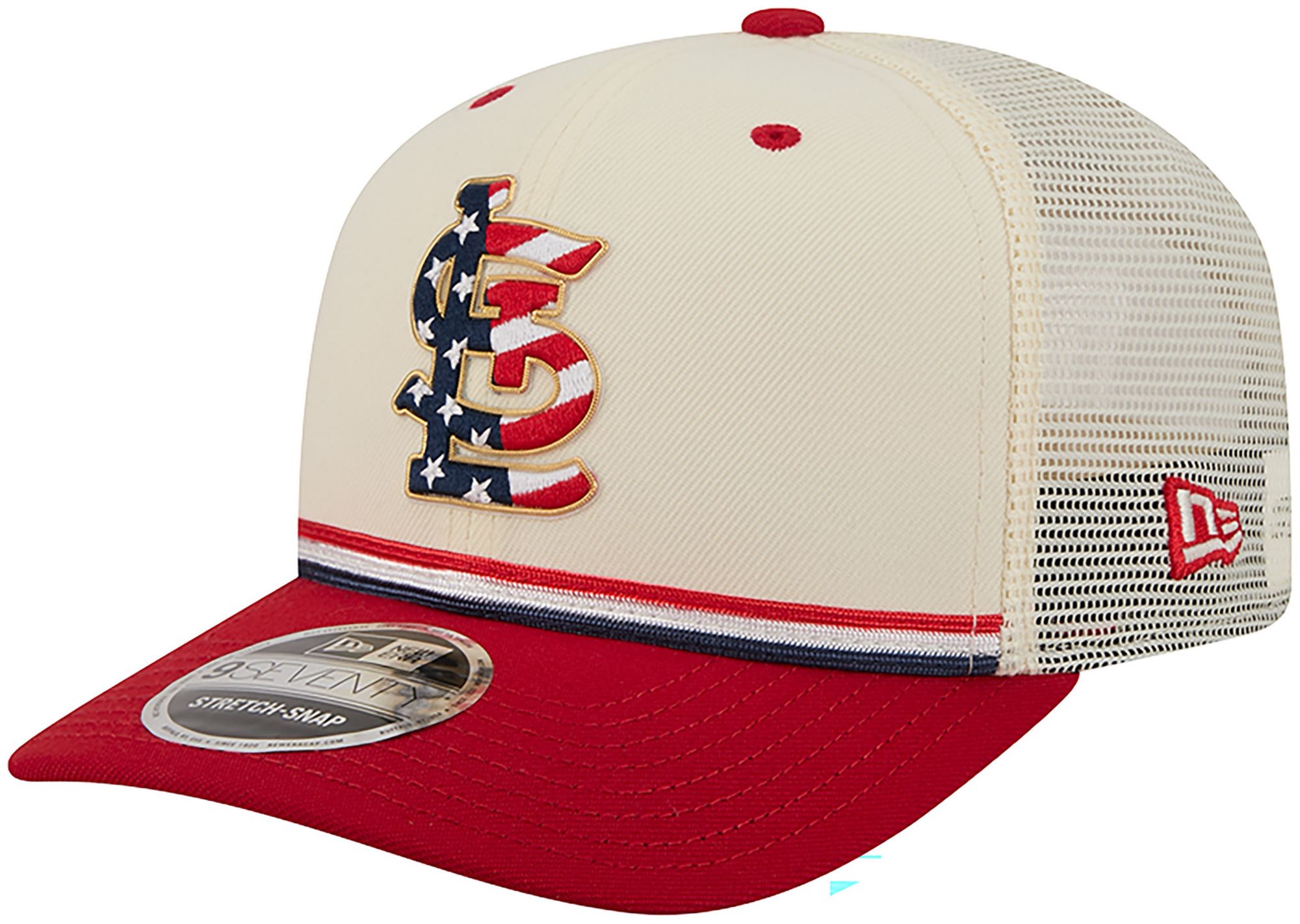 New Era Adult St. Louis Cardinals 4th of July 9Seventy Adjustable Stretch-Snap Trucker Hat product image