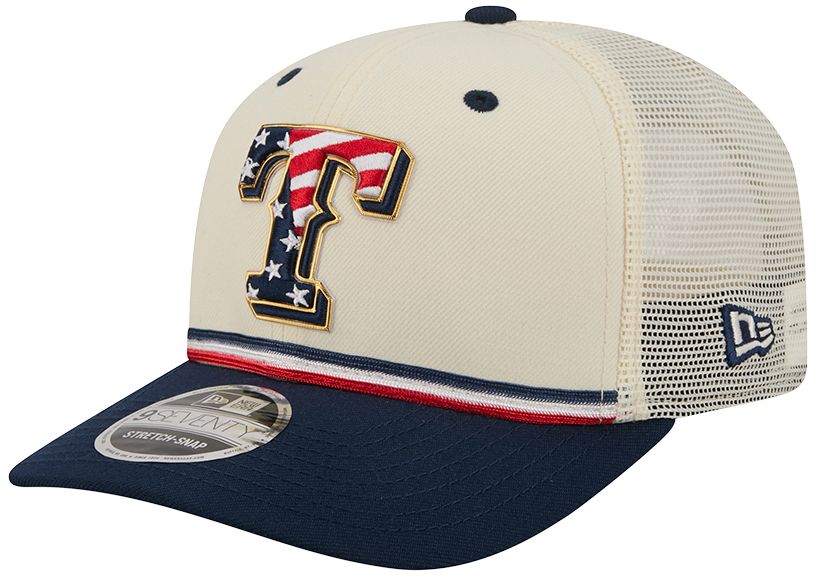 New Era Adult Texas Rangers 4th of July 9Seventy Adjustable Stretch-Snap Trucker Hat product image