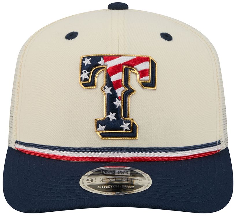 New Era Adult Texas Rangers 4th of July 9Seventy Adjustable Stretch-Snap Trucker Hat product image