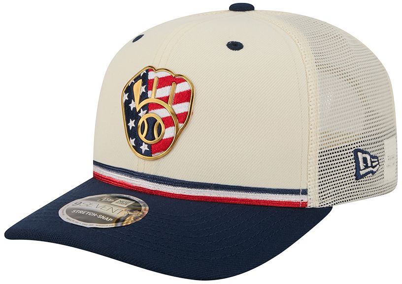 New Era Adult Milwaukee Brewers 4th of July 9Seventy Adjustable Stretch-Snap Trucker Hat product image