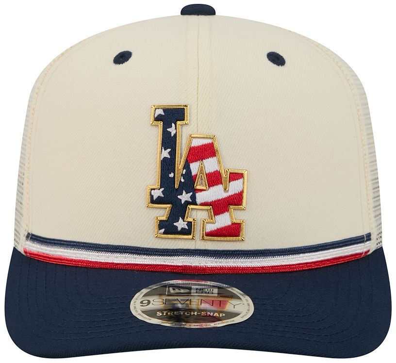 New Era Adult Los Angeles Dodgers 4th of July 9Seventy Adjustable Stretch-Snap Trucker Hat product image