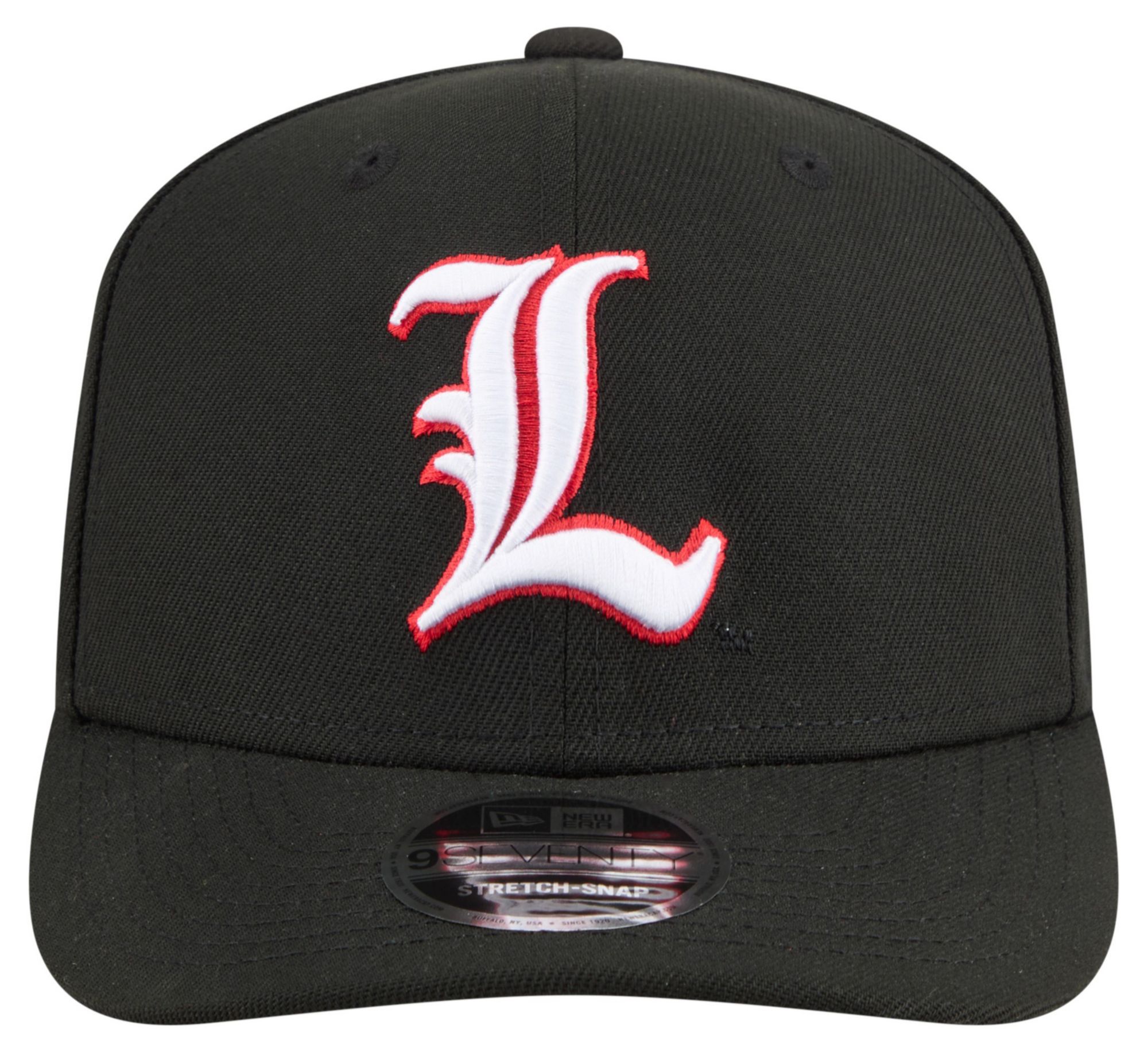 New Era x adidas Adult Louisville Cardinals Black 9Seventy Performance Adjustable Stretch-Snap Hat product image