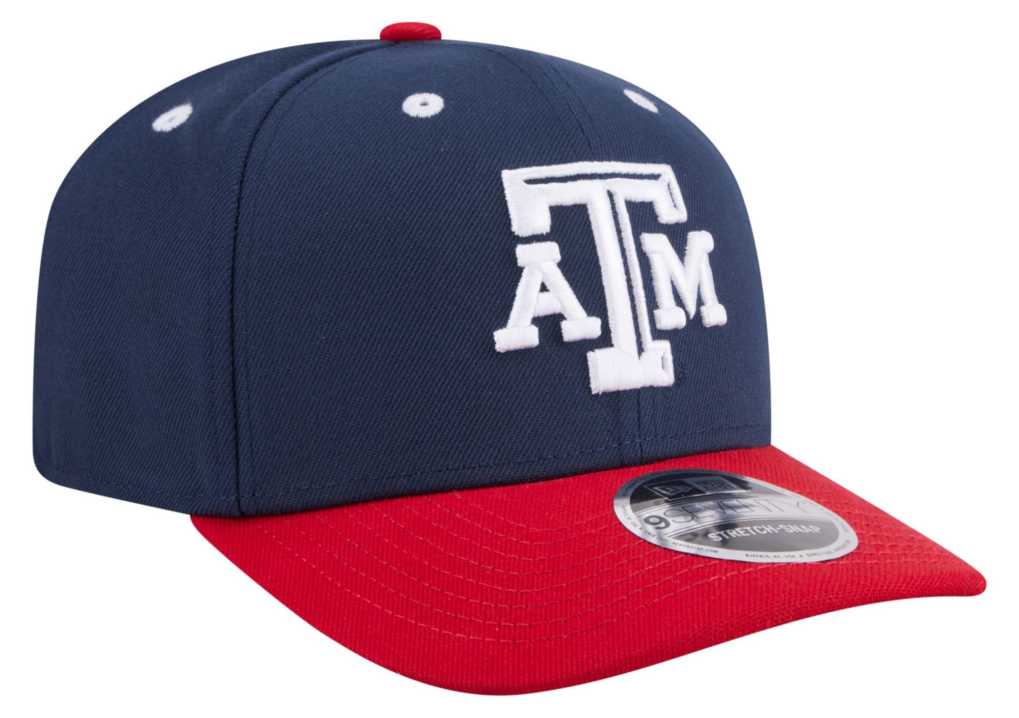 New Era x adidas Adult Texas A&M Aggies NAVY/RED 9Seventy Performance Adjustable Stretch-Snap Hat product image