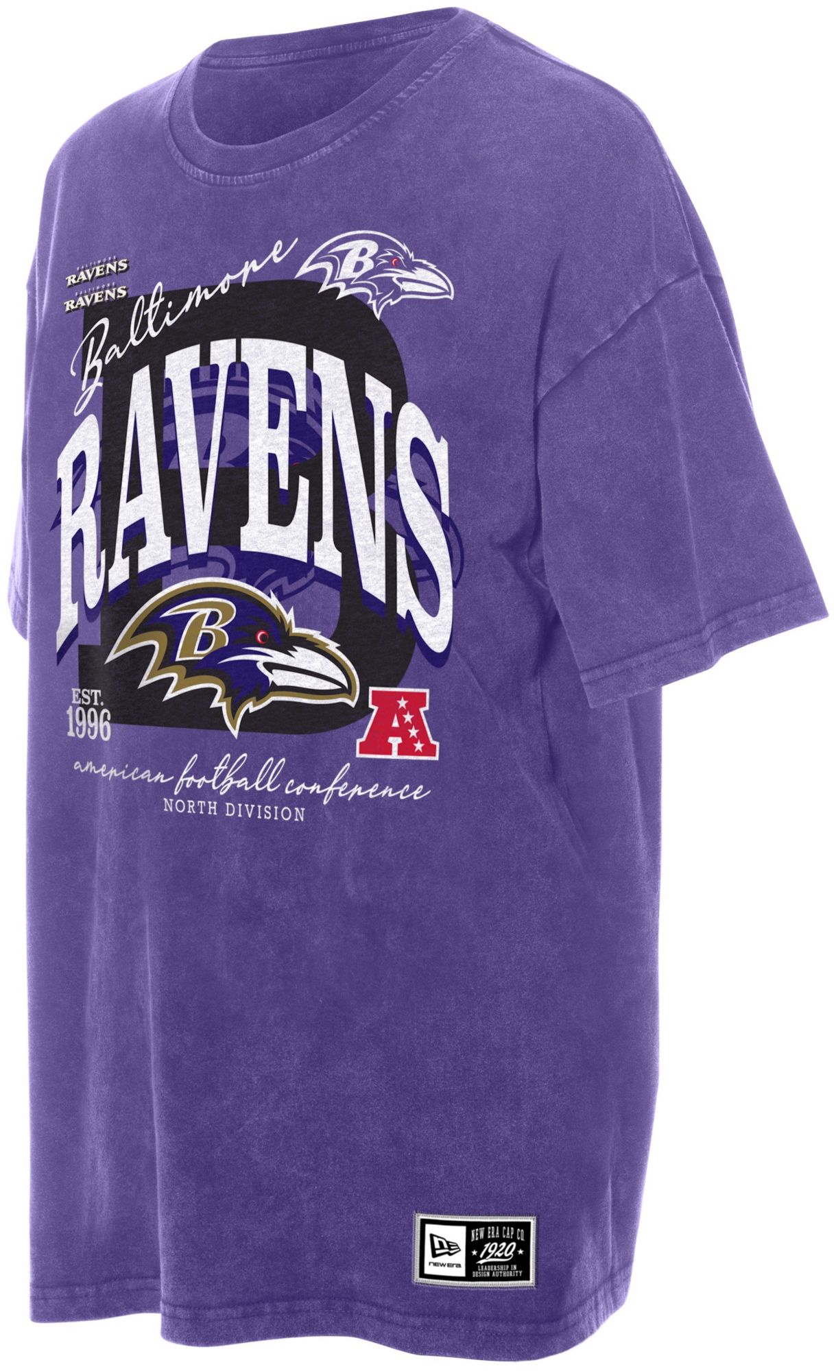 New Era Women's Baltimore Ravens Oversized Mineral Washed T-Shirt product image
