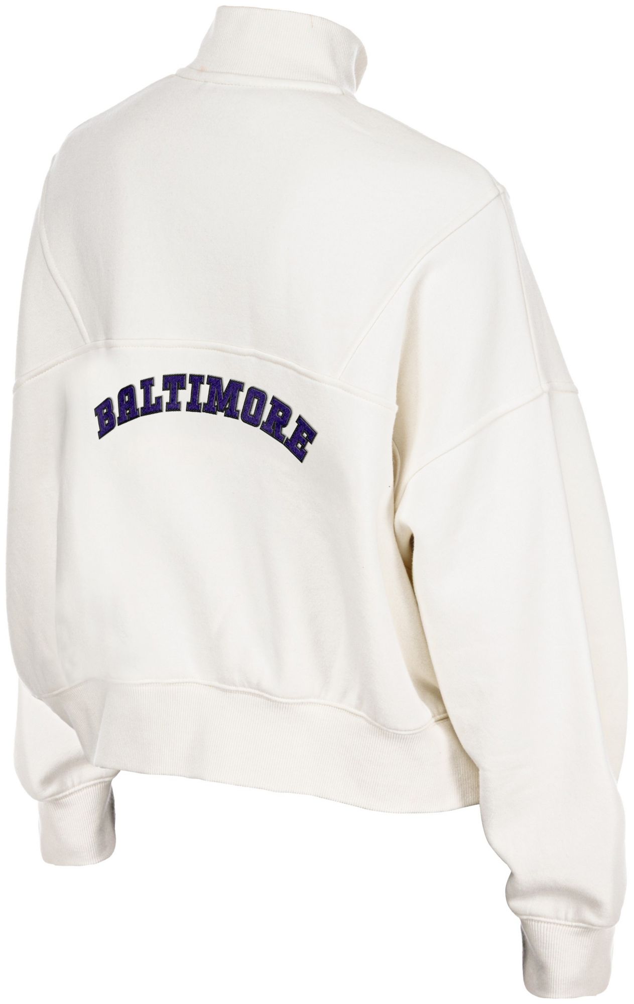 New Era Women's Baltimore Ravens Patch Fleece 1/4 Zip Sweatshirt product image