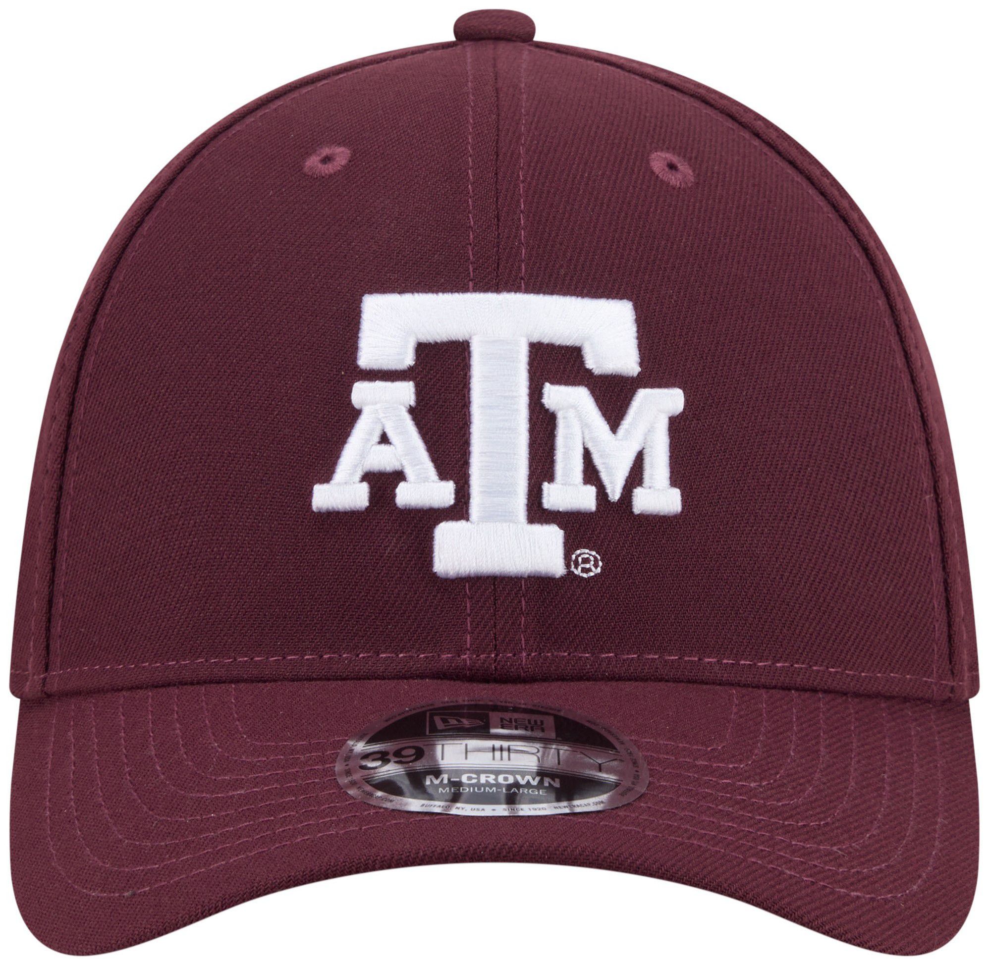 New Era Adult Texas A&M Aggies Maroon College Team 39Thirty Stretch Fit Hat product image
