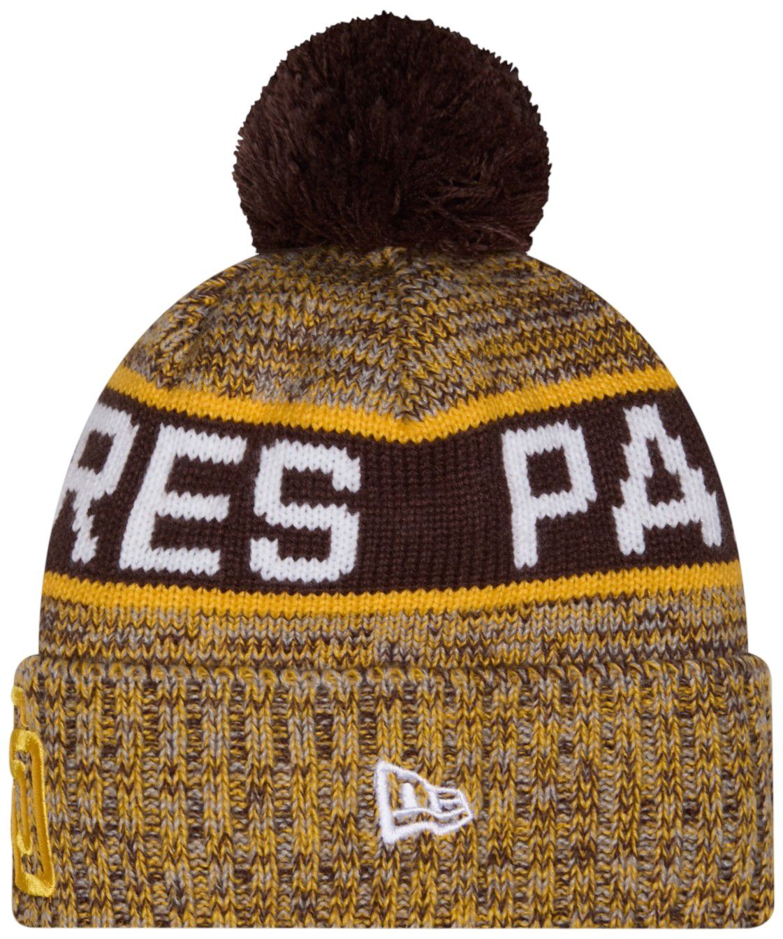 New Era Adult San Diego Padres Tricolor Knit Hat product image